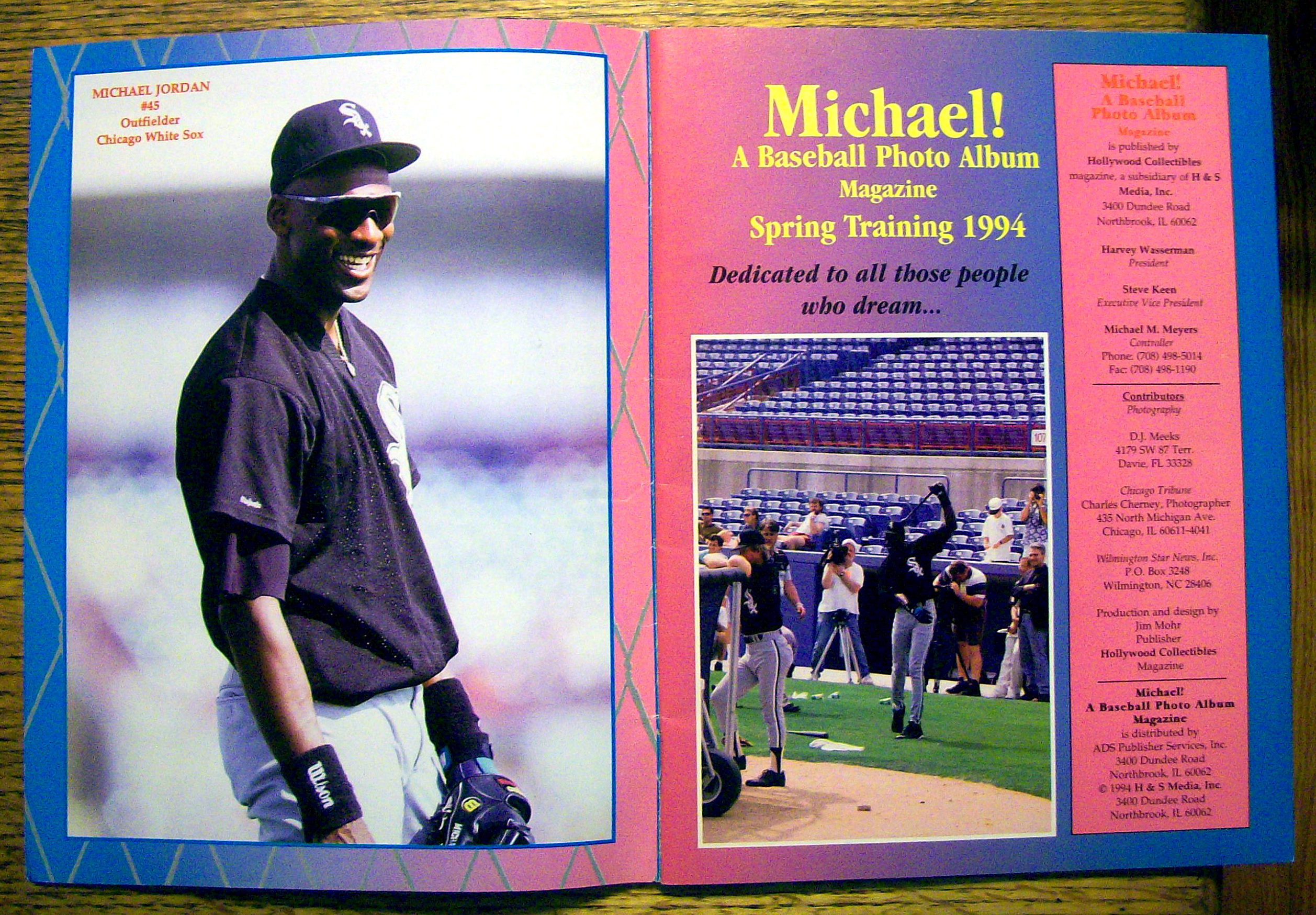 Michael Baseball Photo Album Magazine 1994 (CE)