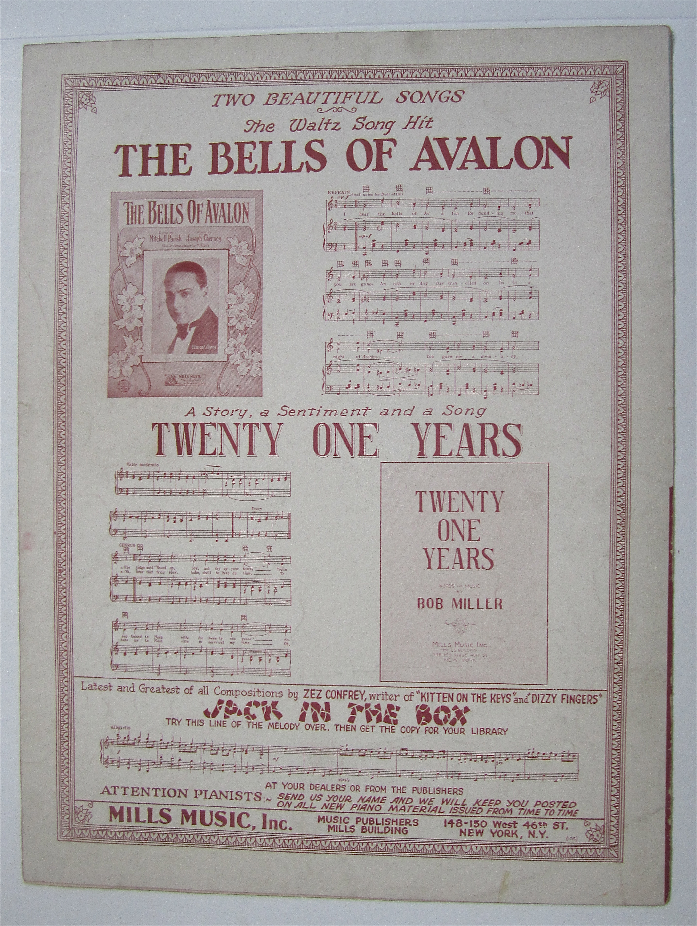 Sheet Music 1931 Take Me In Your Arms