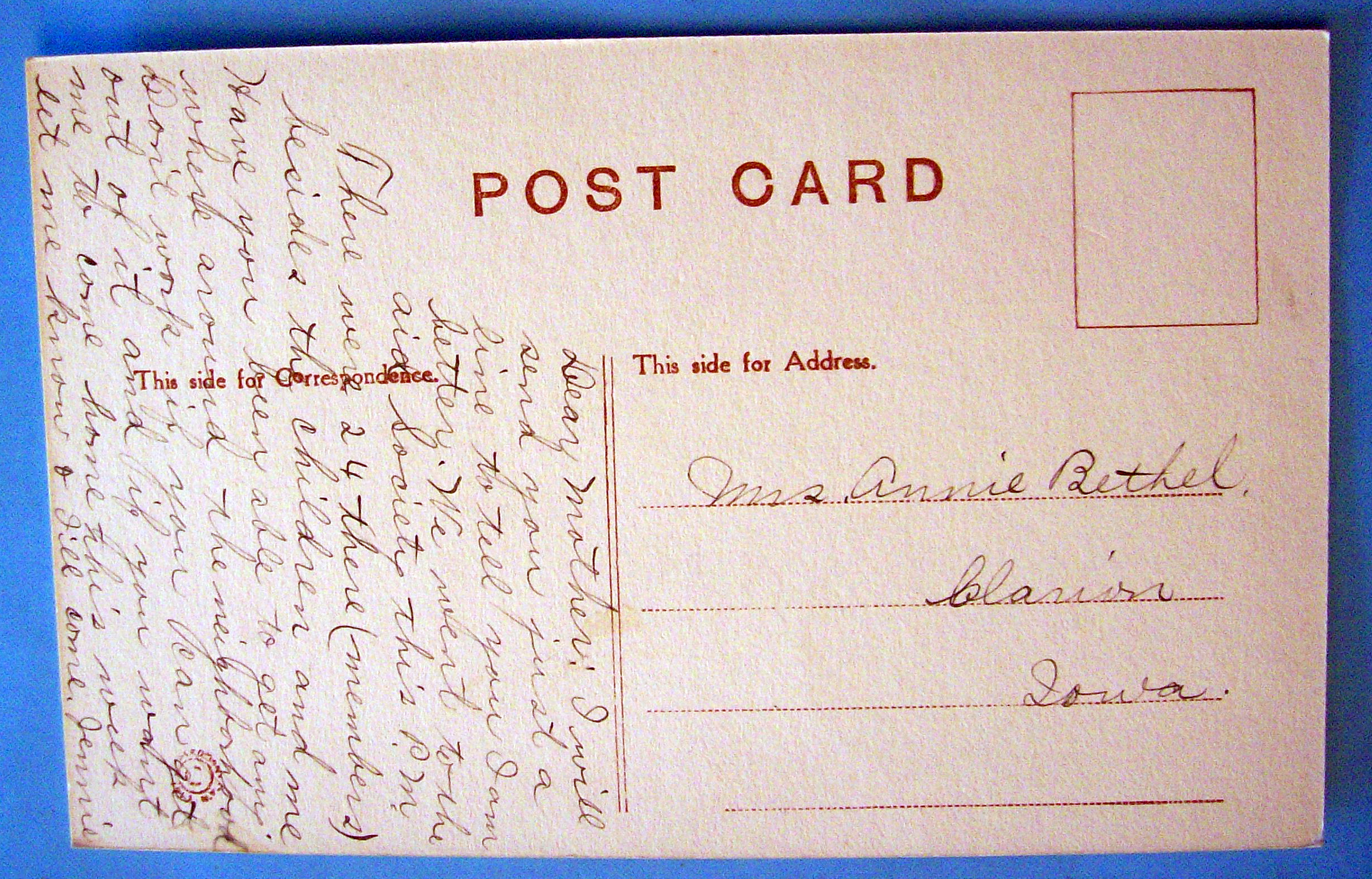 Thanksgiving Postcard
