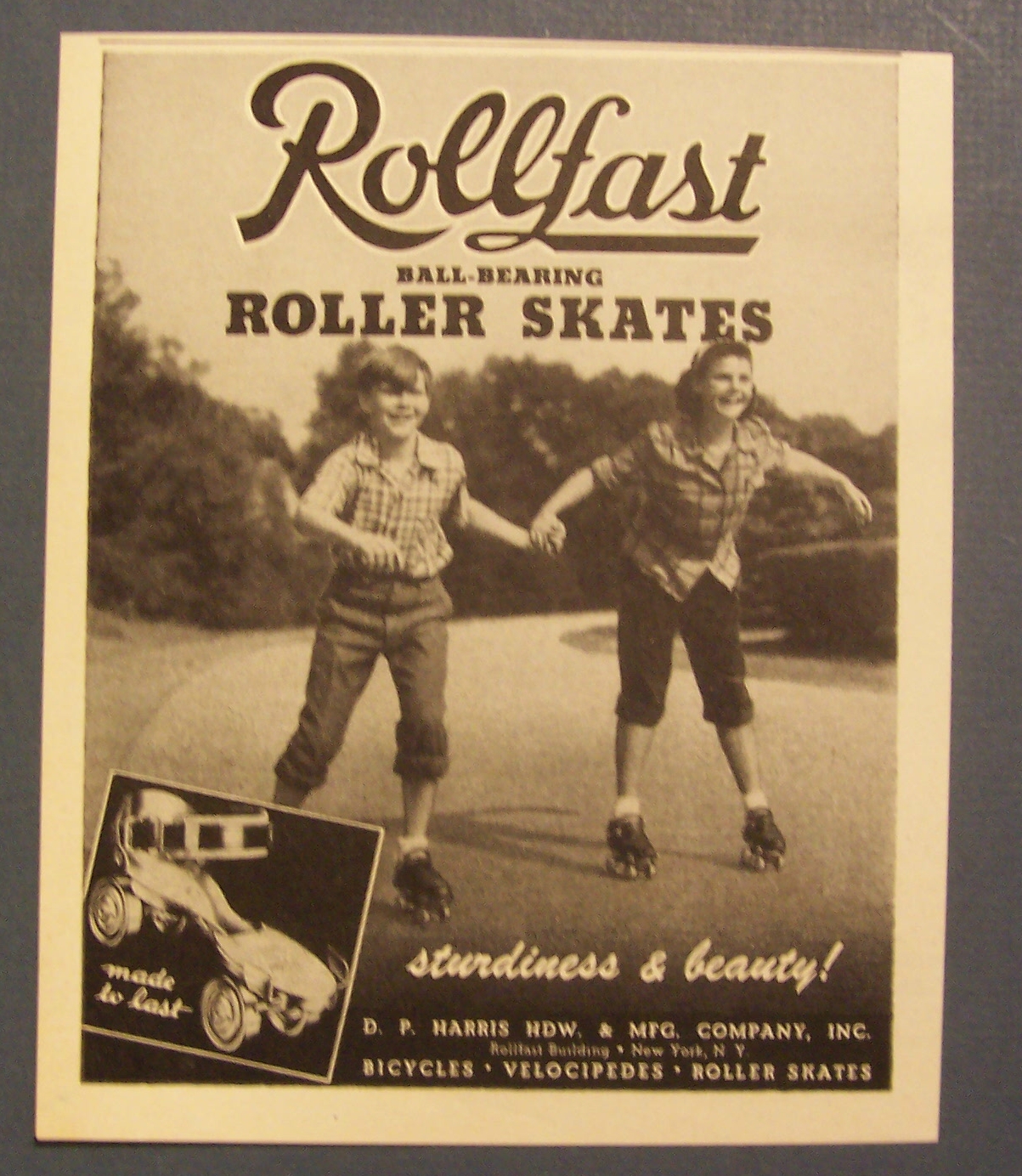 1948  Rollfast  Ball - Bearing  Roller Skates