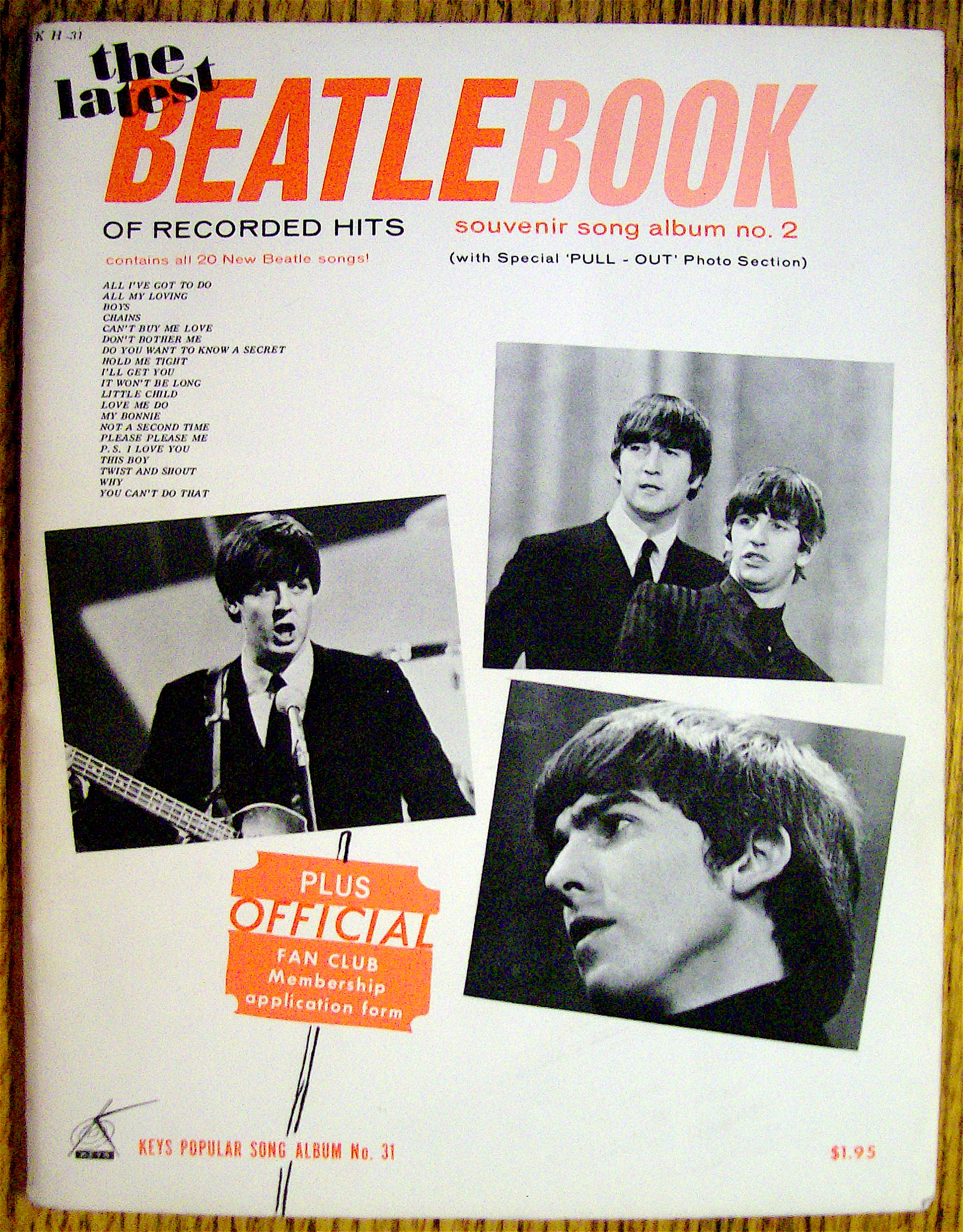 1964 The Latest Beatle Book (Souvenir Song Album)