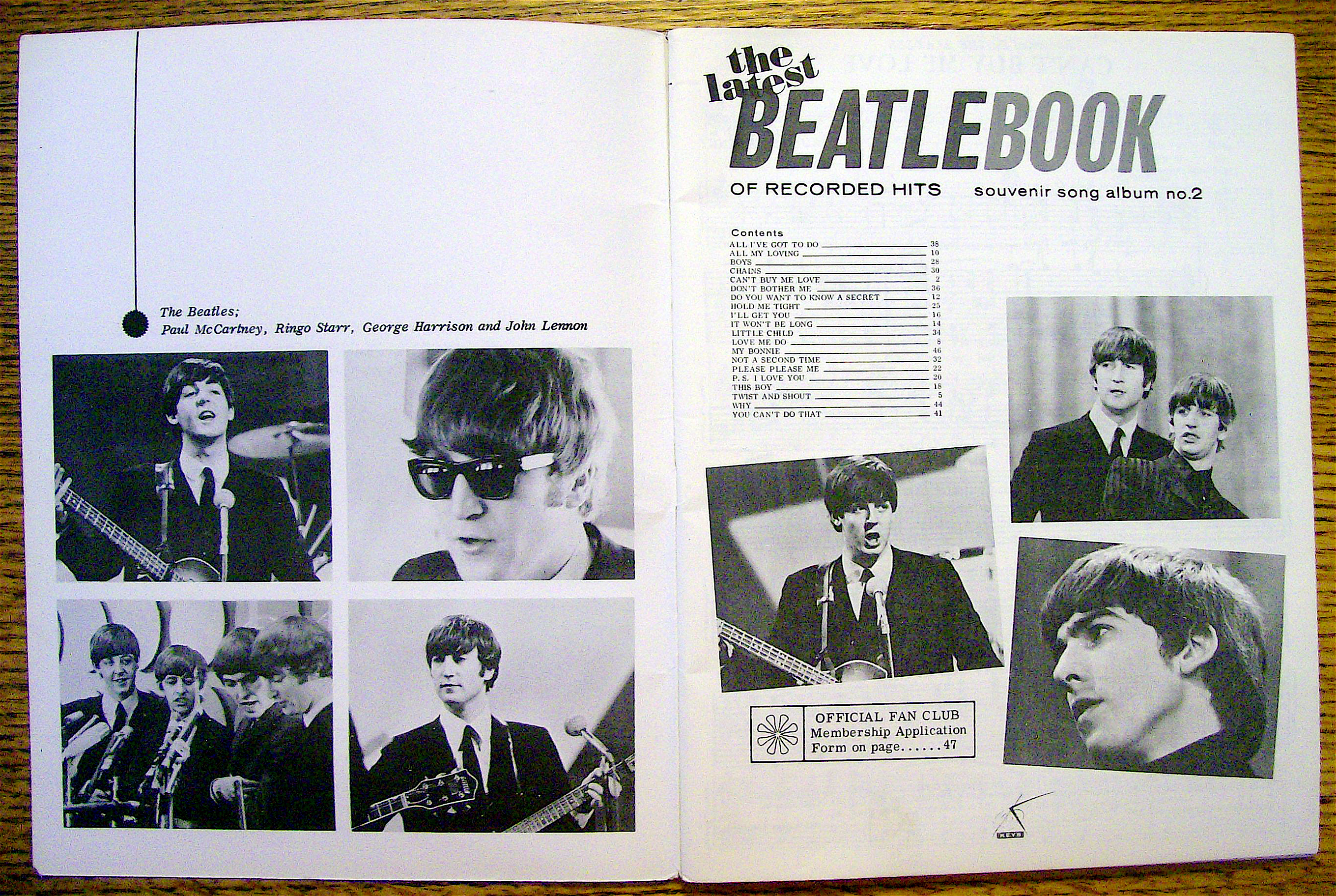 1964 The Latest Beatle Book (Souvenir Song Album)