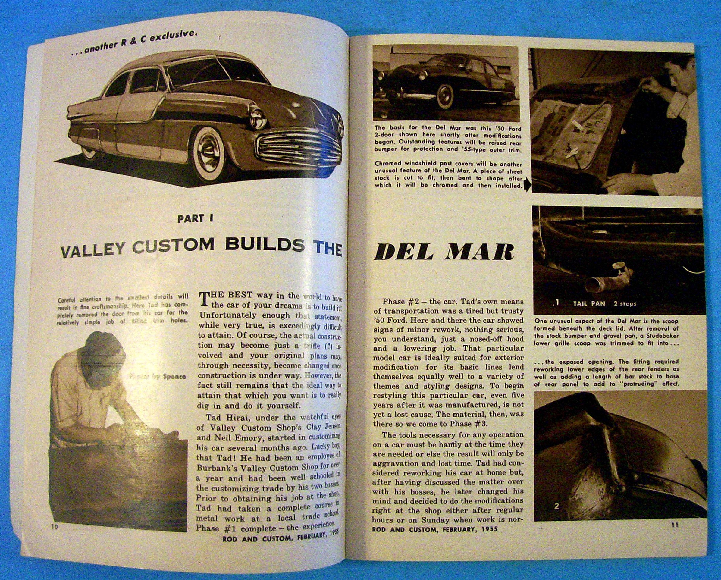 Rod & Custom February 1955 Supercharged Cadillac