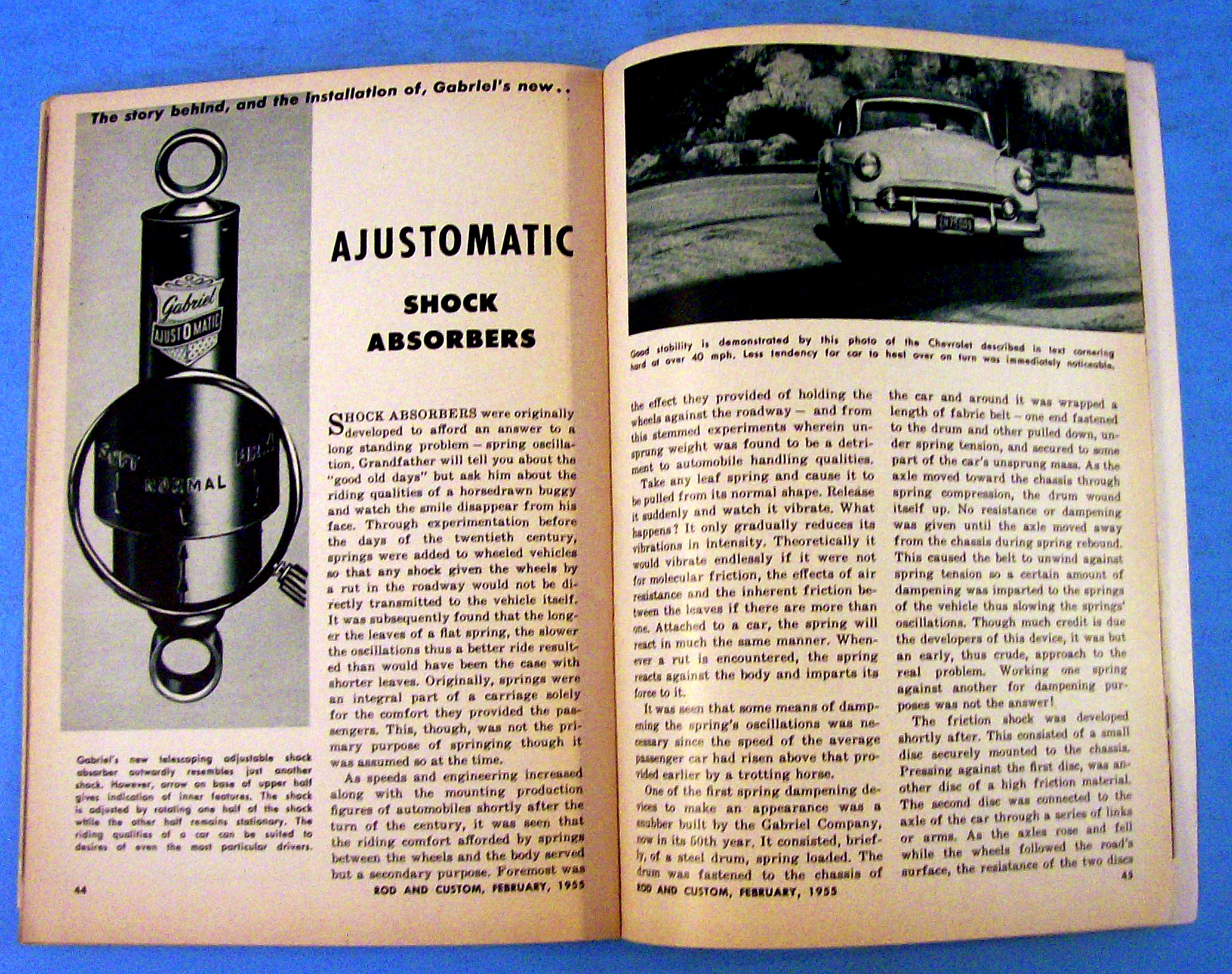 Rod & Custom February 1955 Supercharged Cadillac