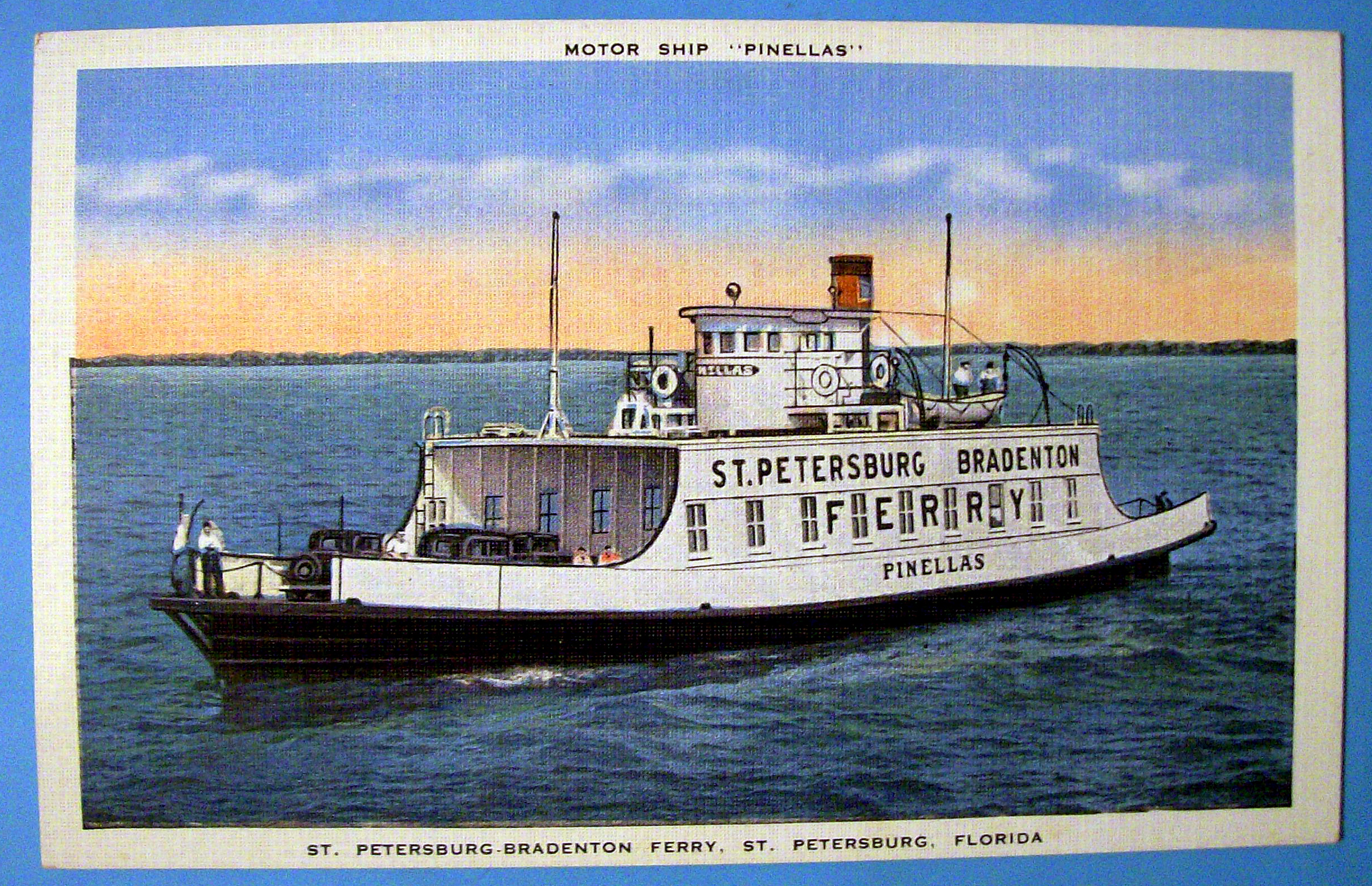 Pinellas Motor Ship Postcard