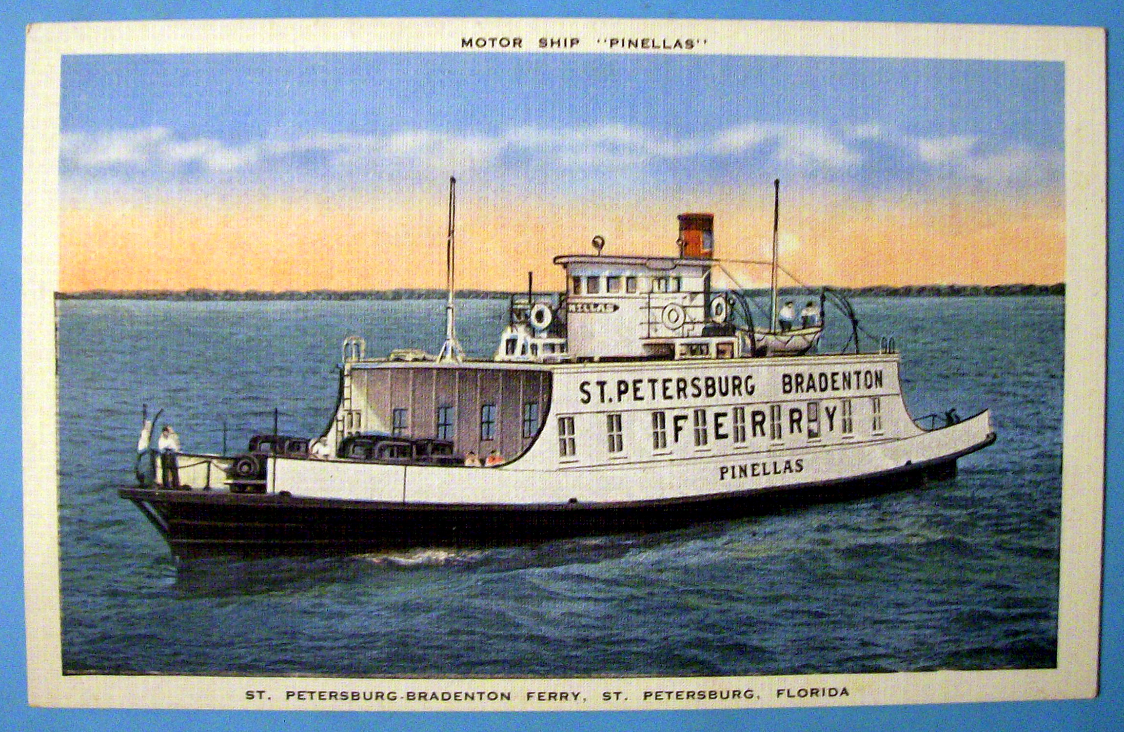 Pinellas Motor Ship Postcard