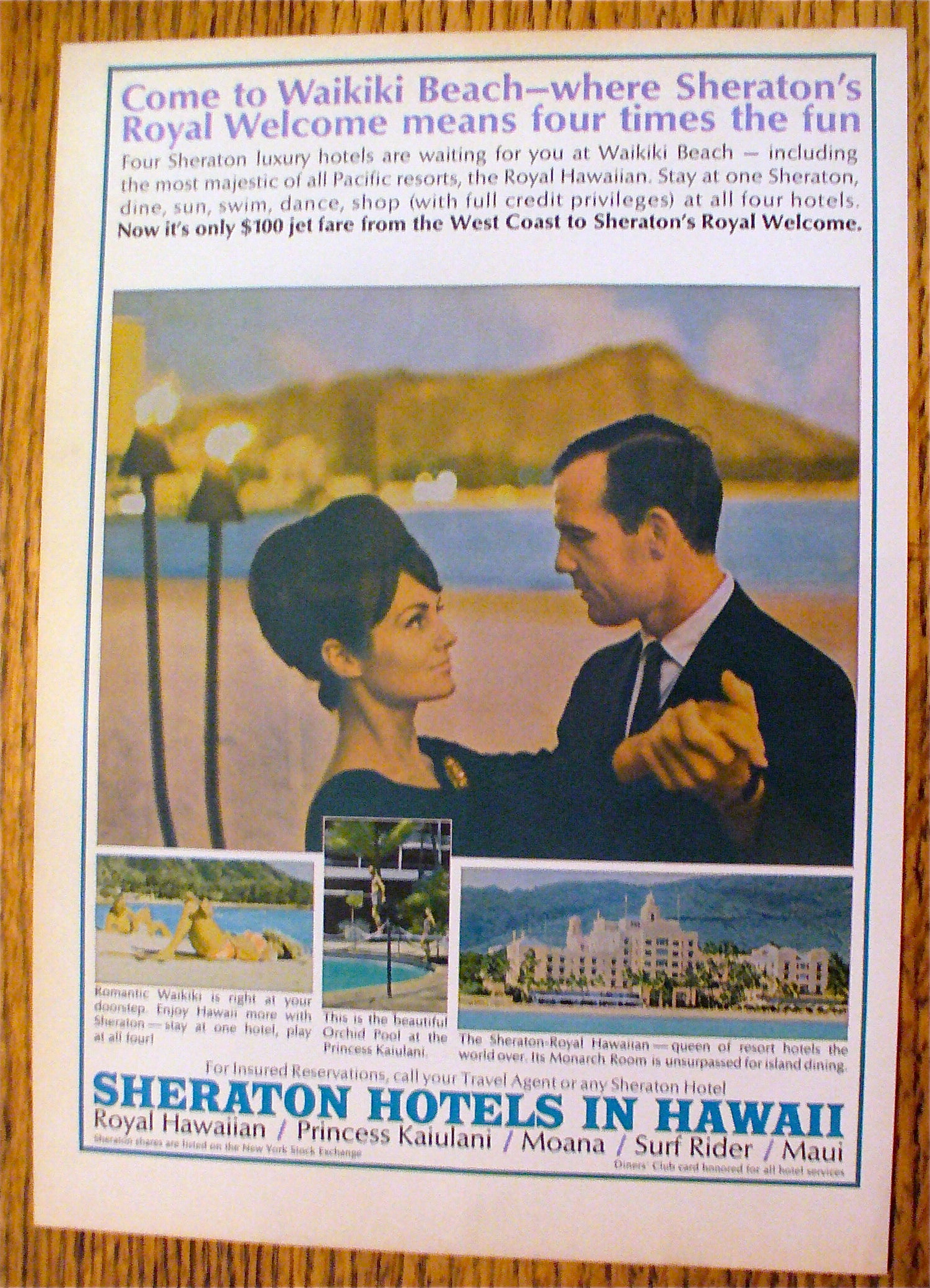 1965 Sheraton Hotel In Hawaii With Couple Dancing