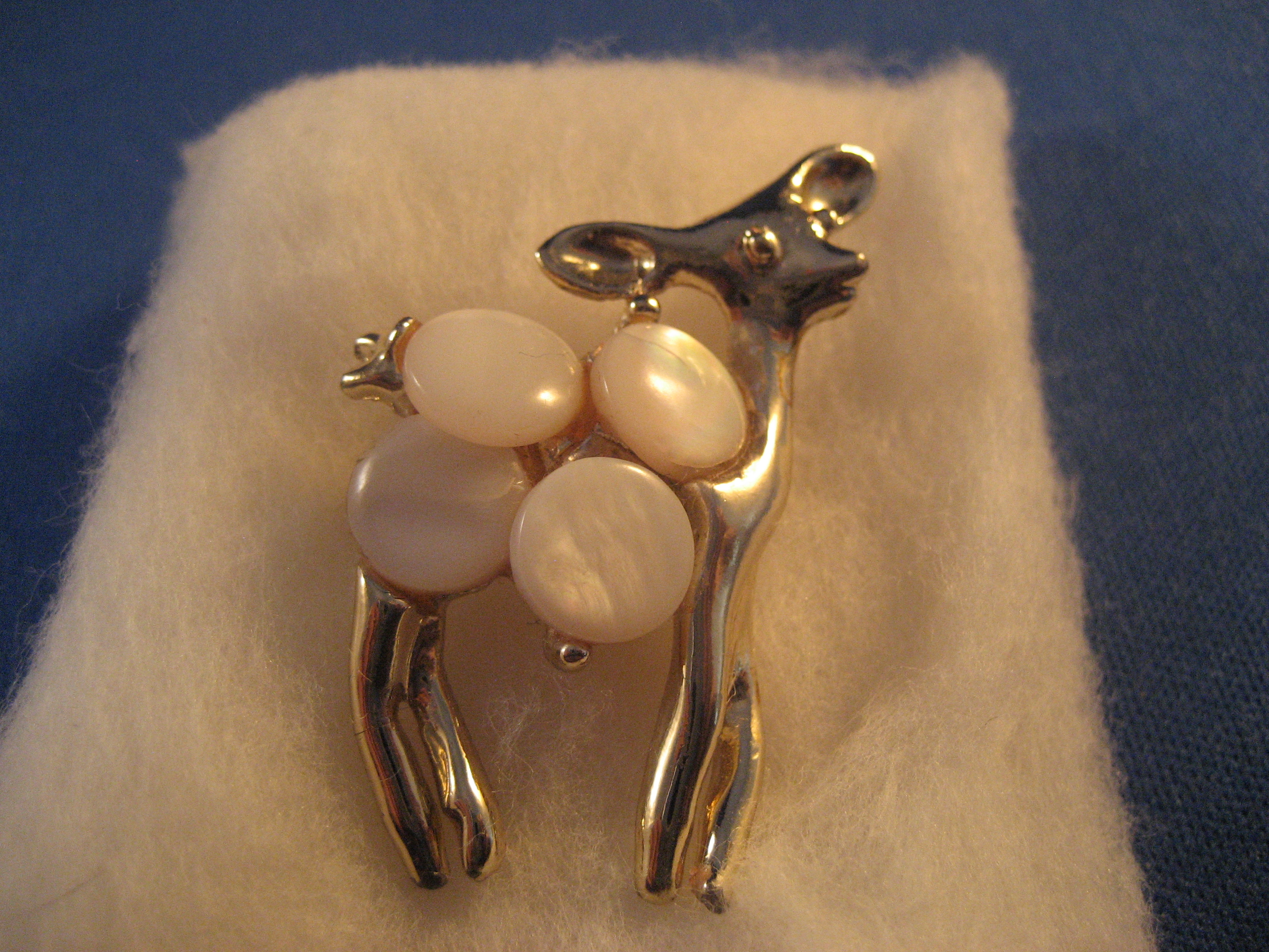 Mother of Pearl Deer Pin