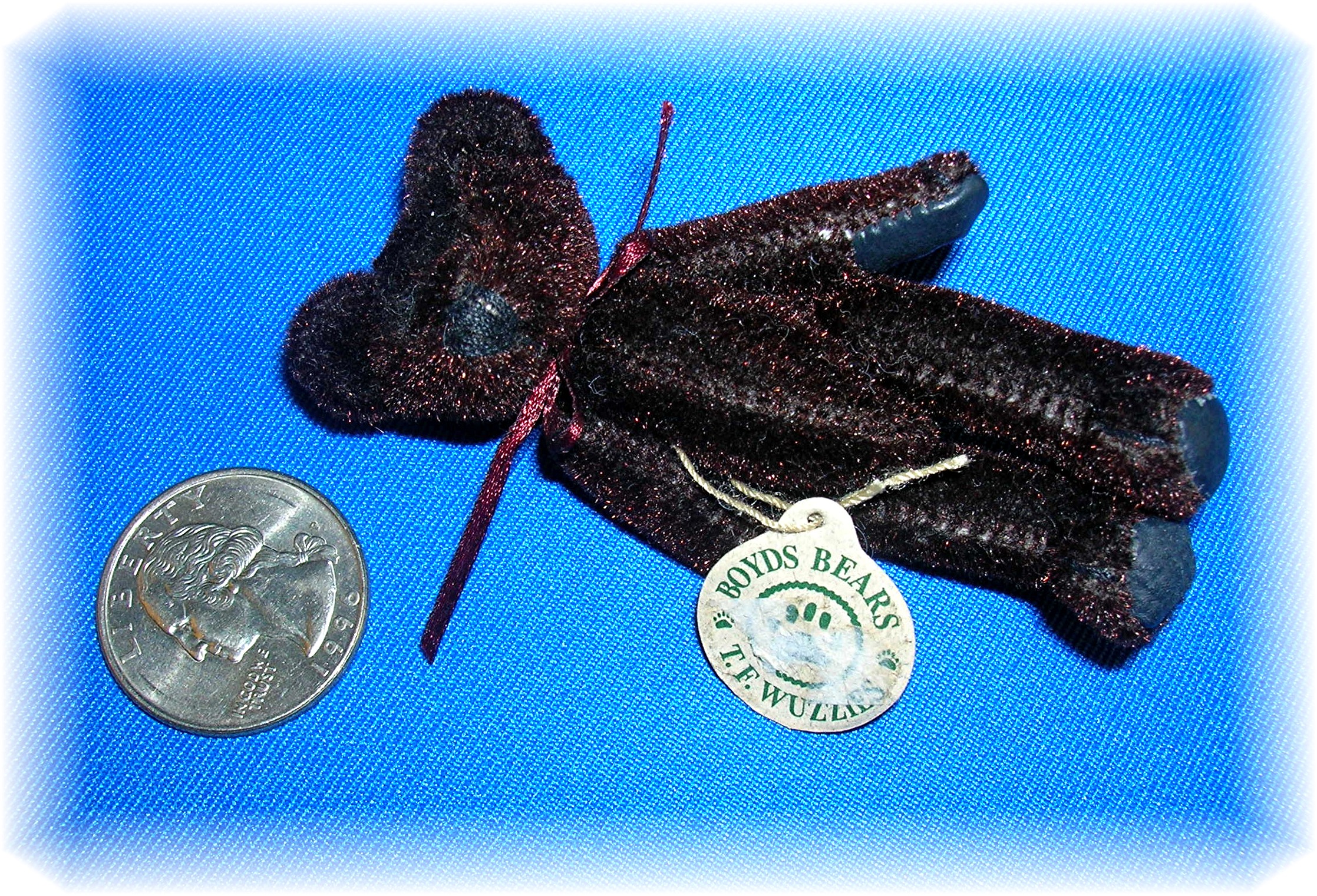 3 Inch Chocolate Brown T.F Wuzzle' Boyds Bear