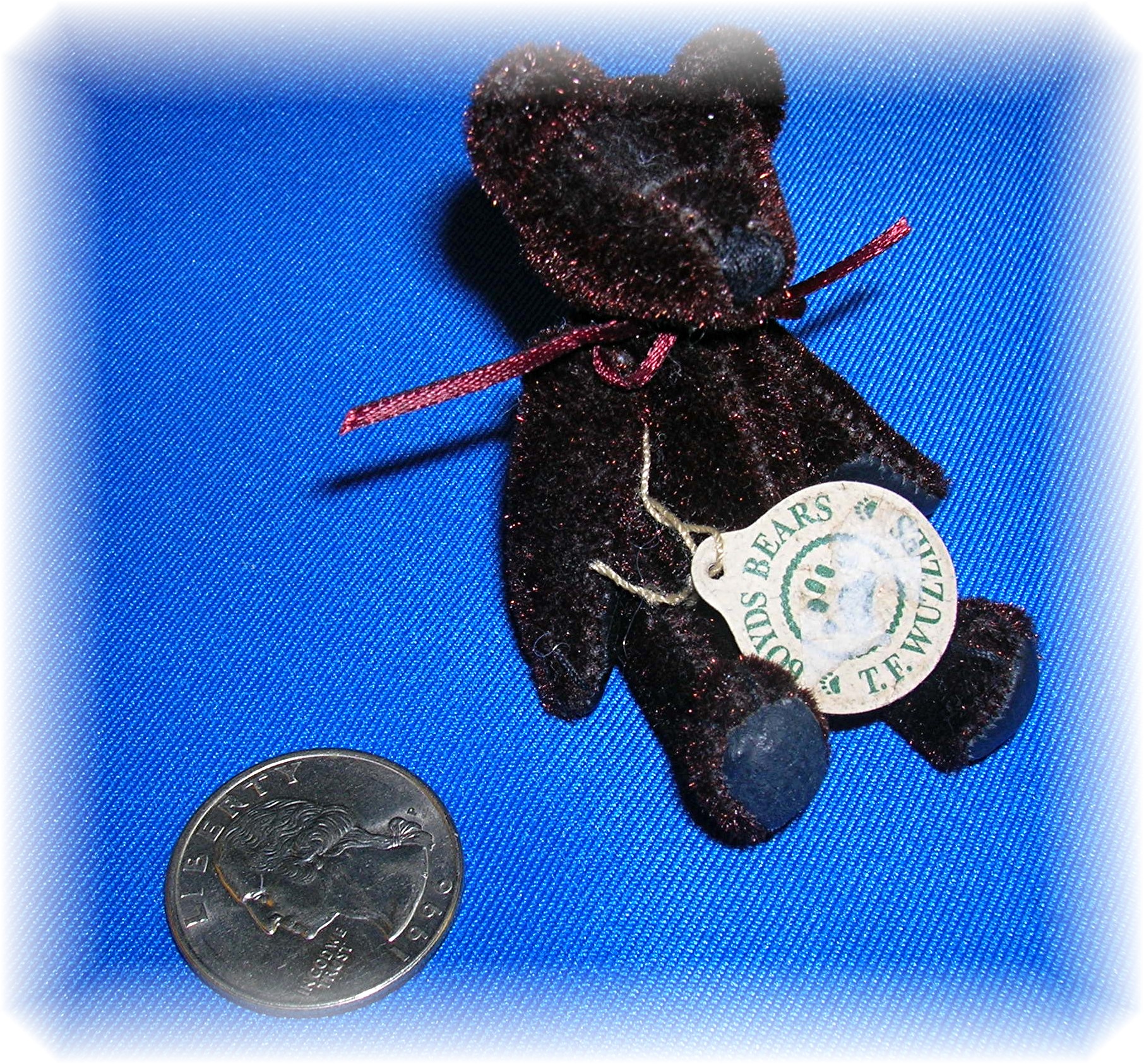 3 Inch Chocolate Brown T.F Wuzzle' Boyds Bear