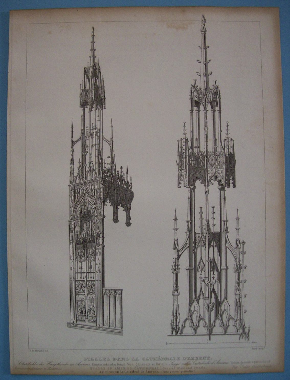 Stalles Dans La Cathedrale D'Amiens