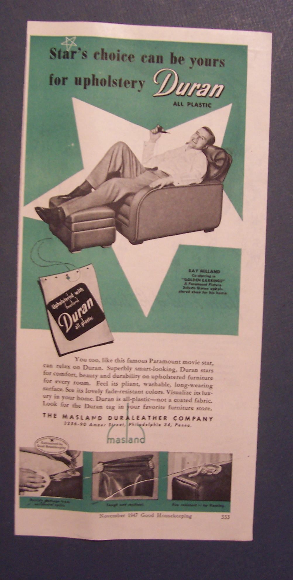 1947 Duran All Plastic with Ray Milland