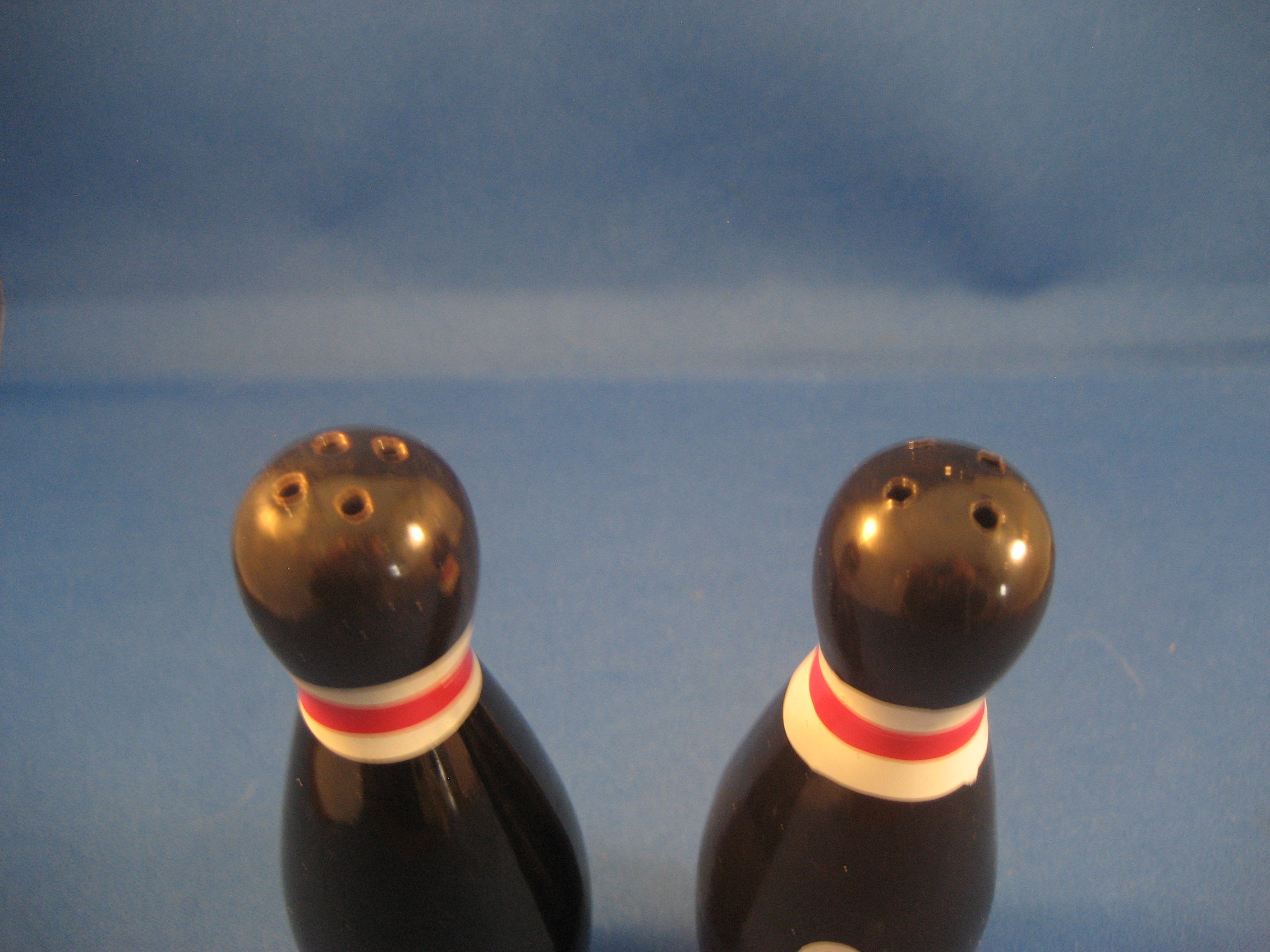Bowling Pin Salt and Pepper Shakers