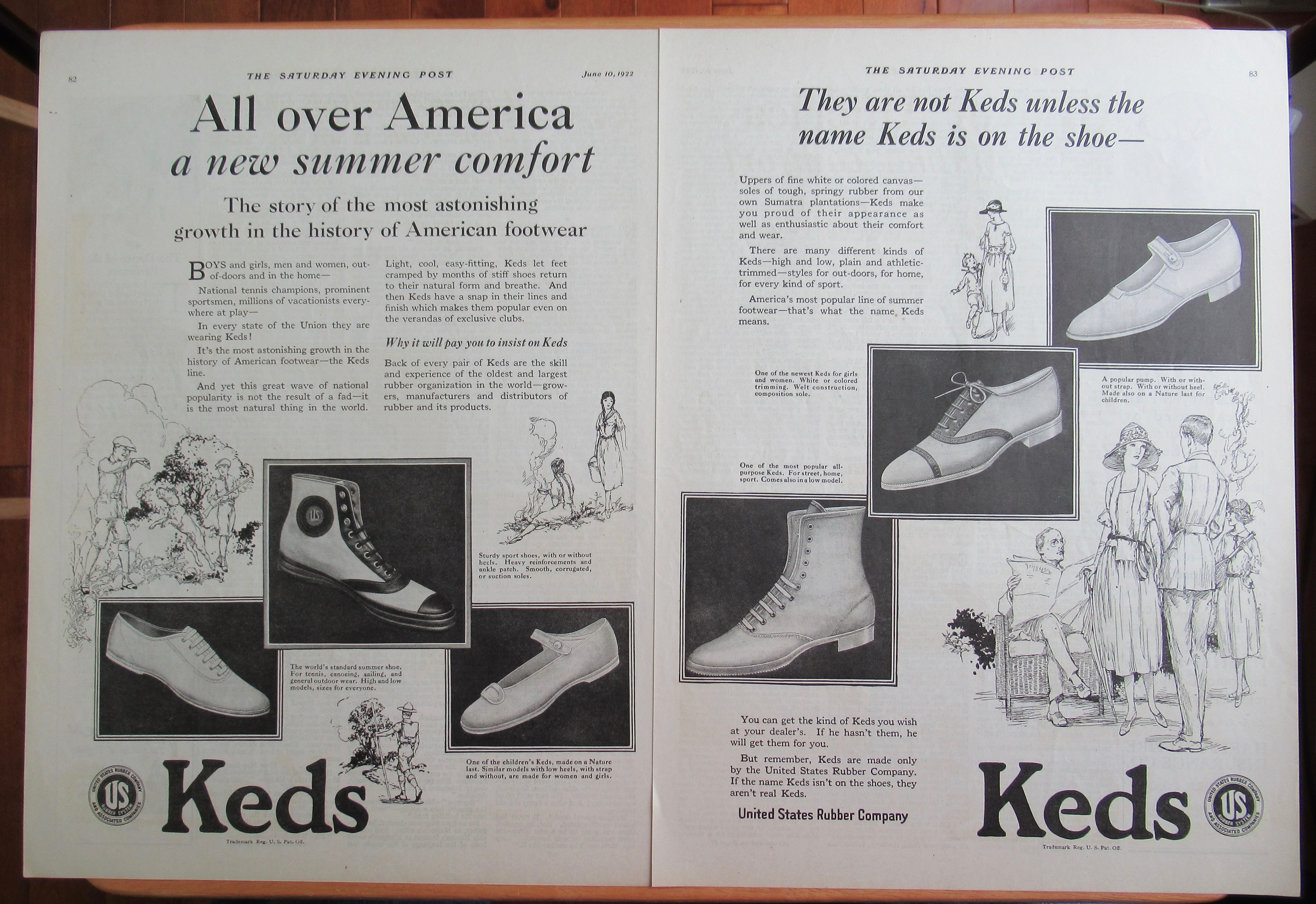 1922 Keds Shoes with a Variety of Different Shoes