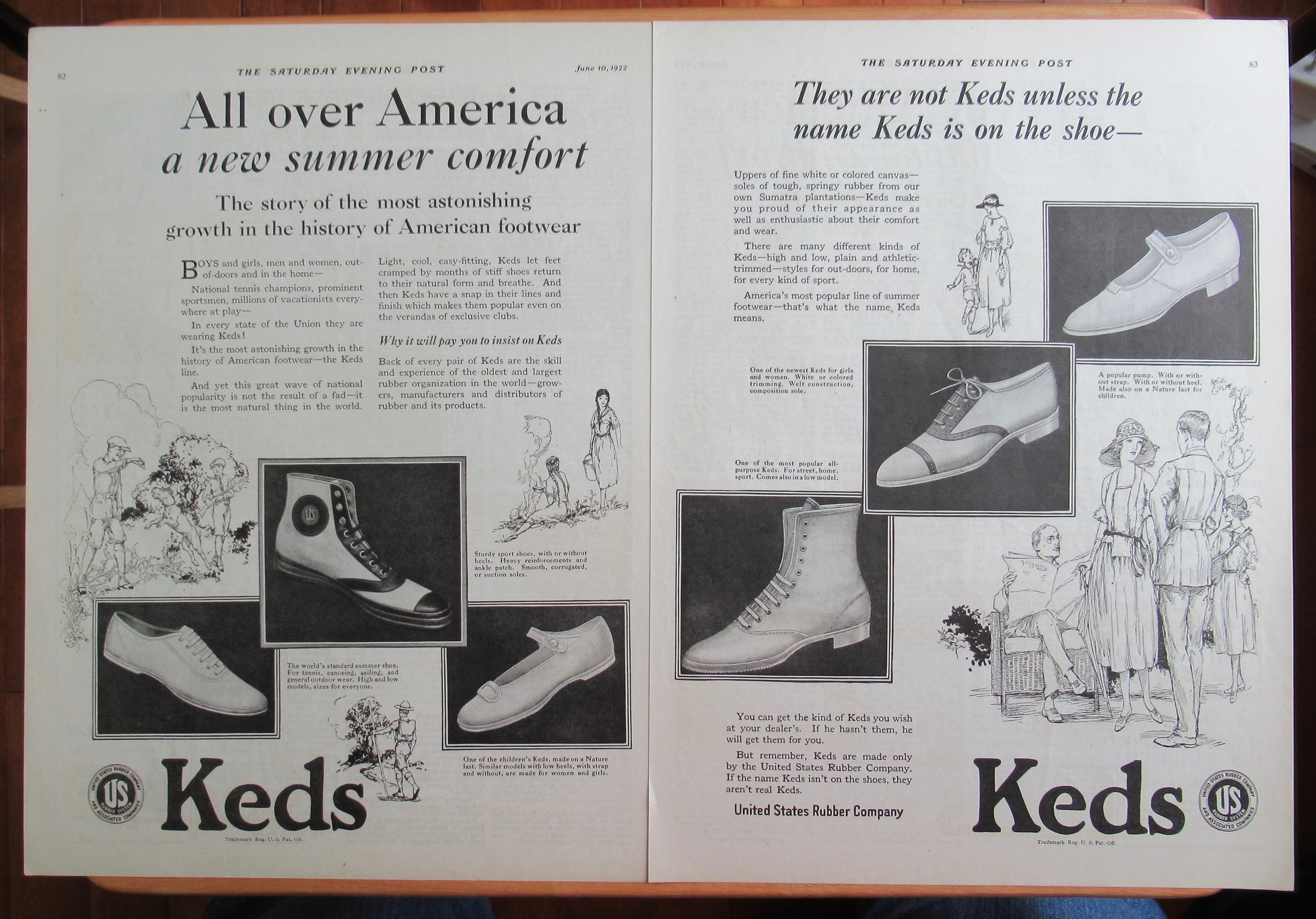 1922 Keds Shoes with a Variety of Different Shoes