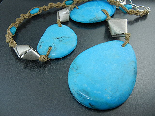 Silver Creations Sleeping Beauty Turquoise Silver Neckl