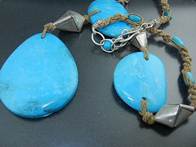 Silver Creations Sleeping Beauty Turquoise Silver Neckl