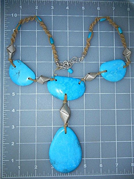 Silver Creations Sleeping Beauty Turquoise Silver Neckl