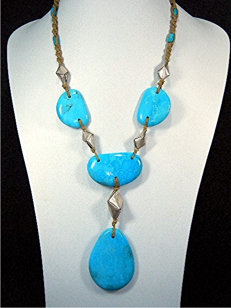 Silver Creations Sleeping Beauty Turquoise Silver Neckl