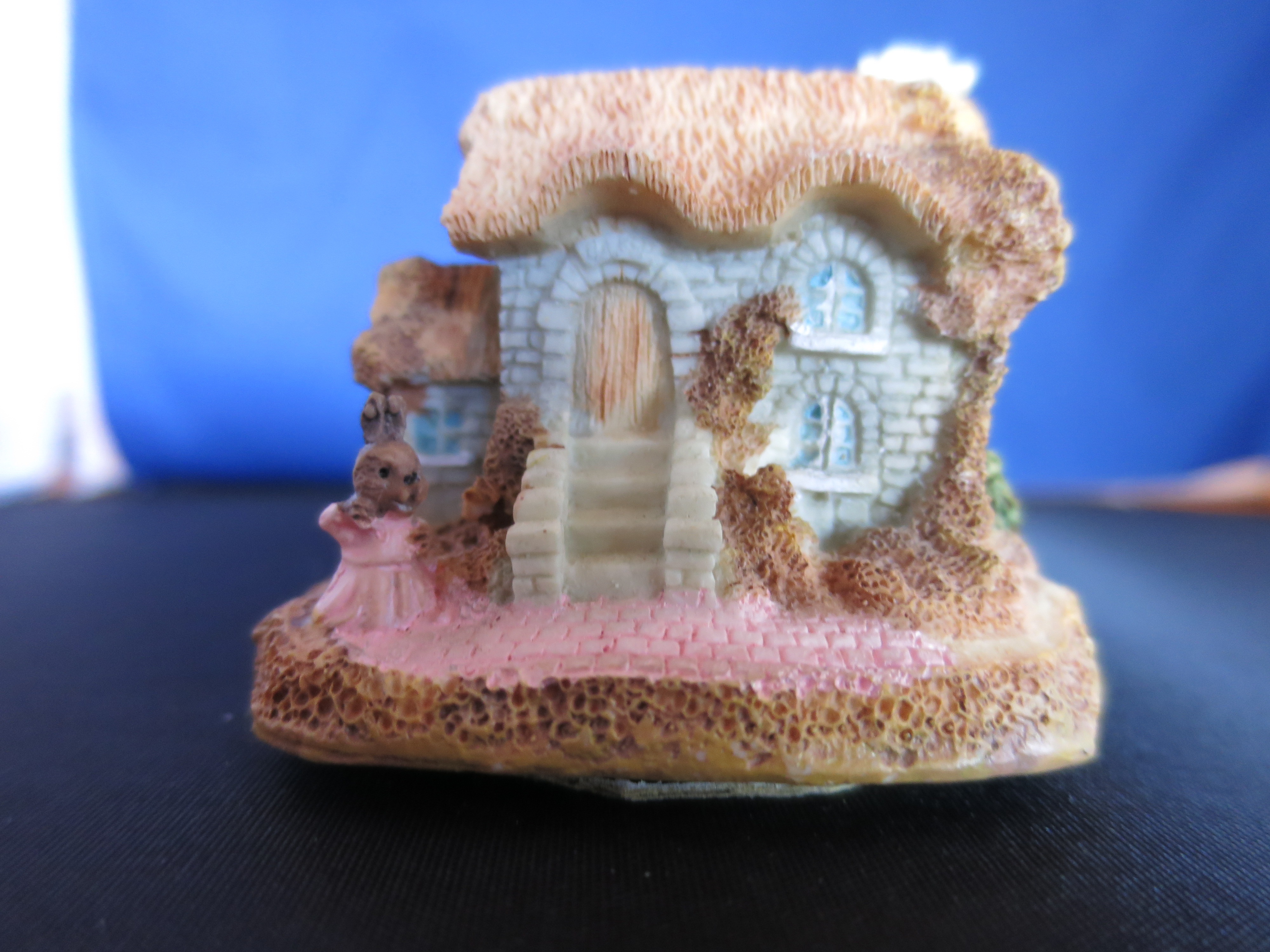 Miniature Easter Bunny Rabbit House Figurine