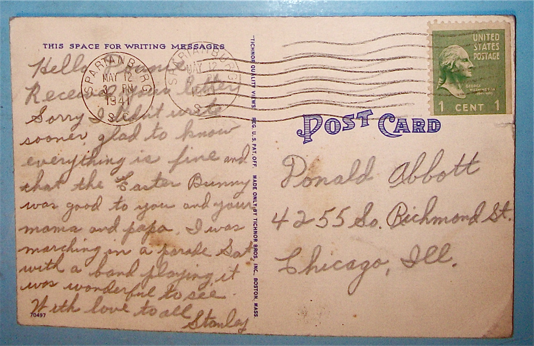 Soldiers On Horses Postcard