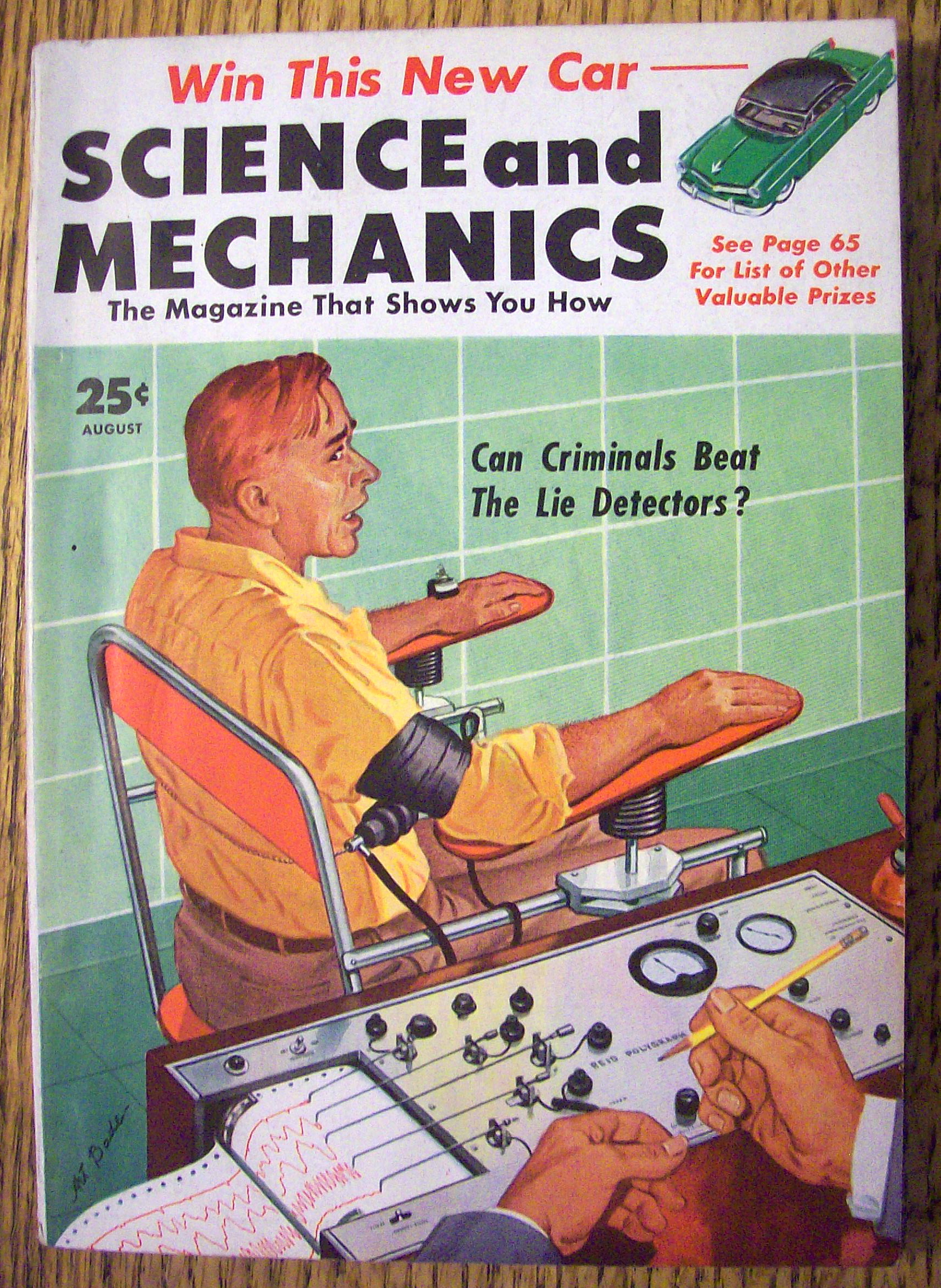Science & Mechanics August 1953 Lie Detectors