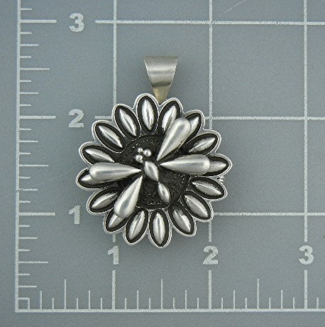 Navajo Sterling Silver Dragonfly Locket D. Cadman