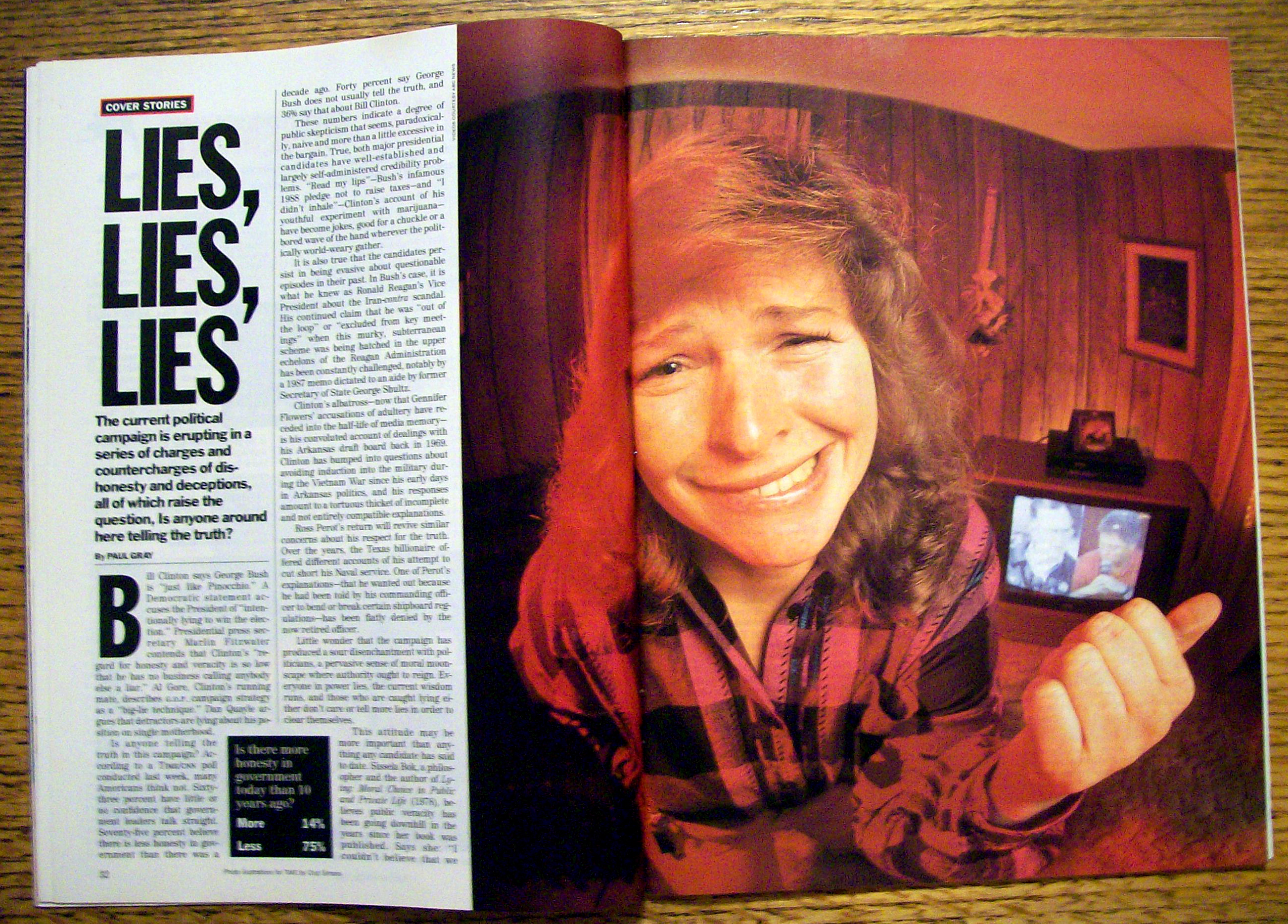 Time Magazine-October 5, 1992-Lying
