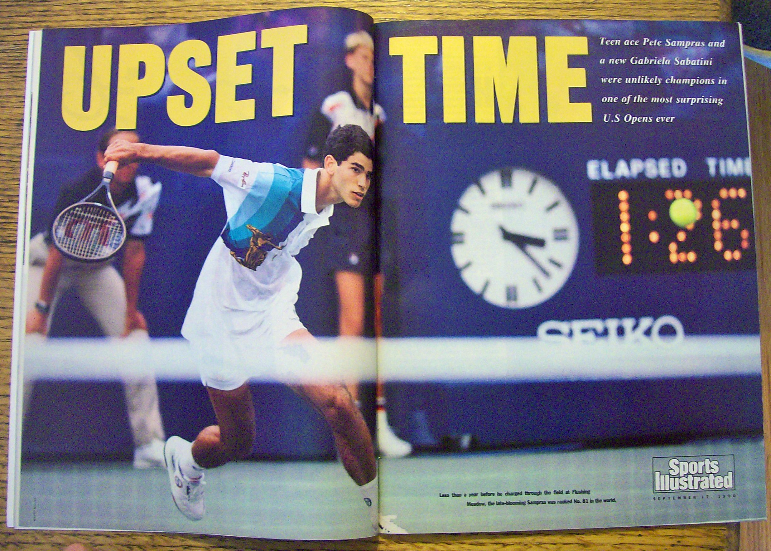 Sports Illustrated Magazine September 17, 1990 Sampras