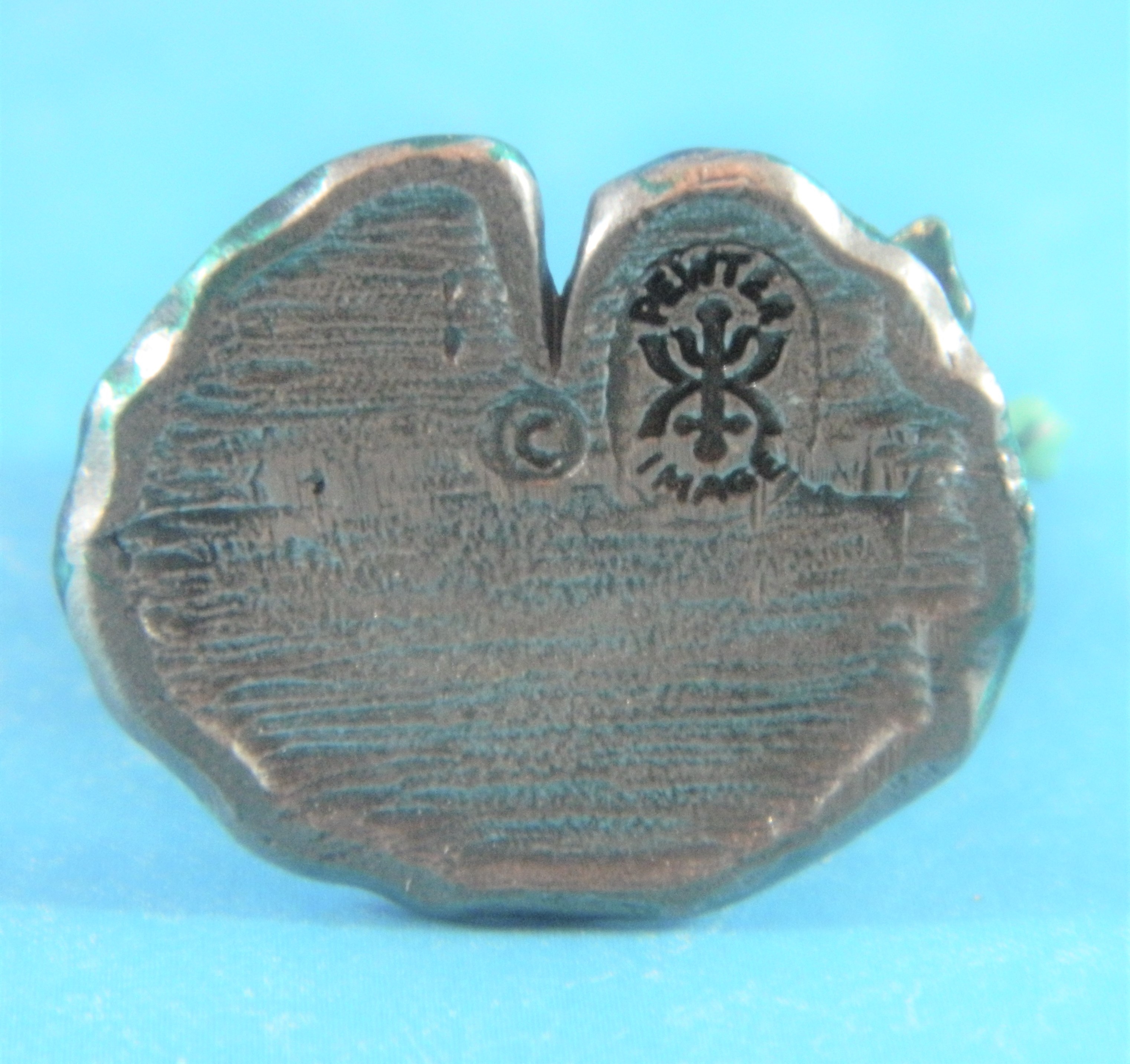 Two Frogs Pewter Image Miniature