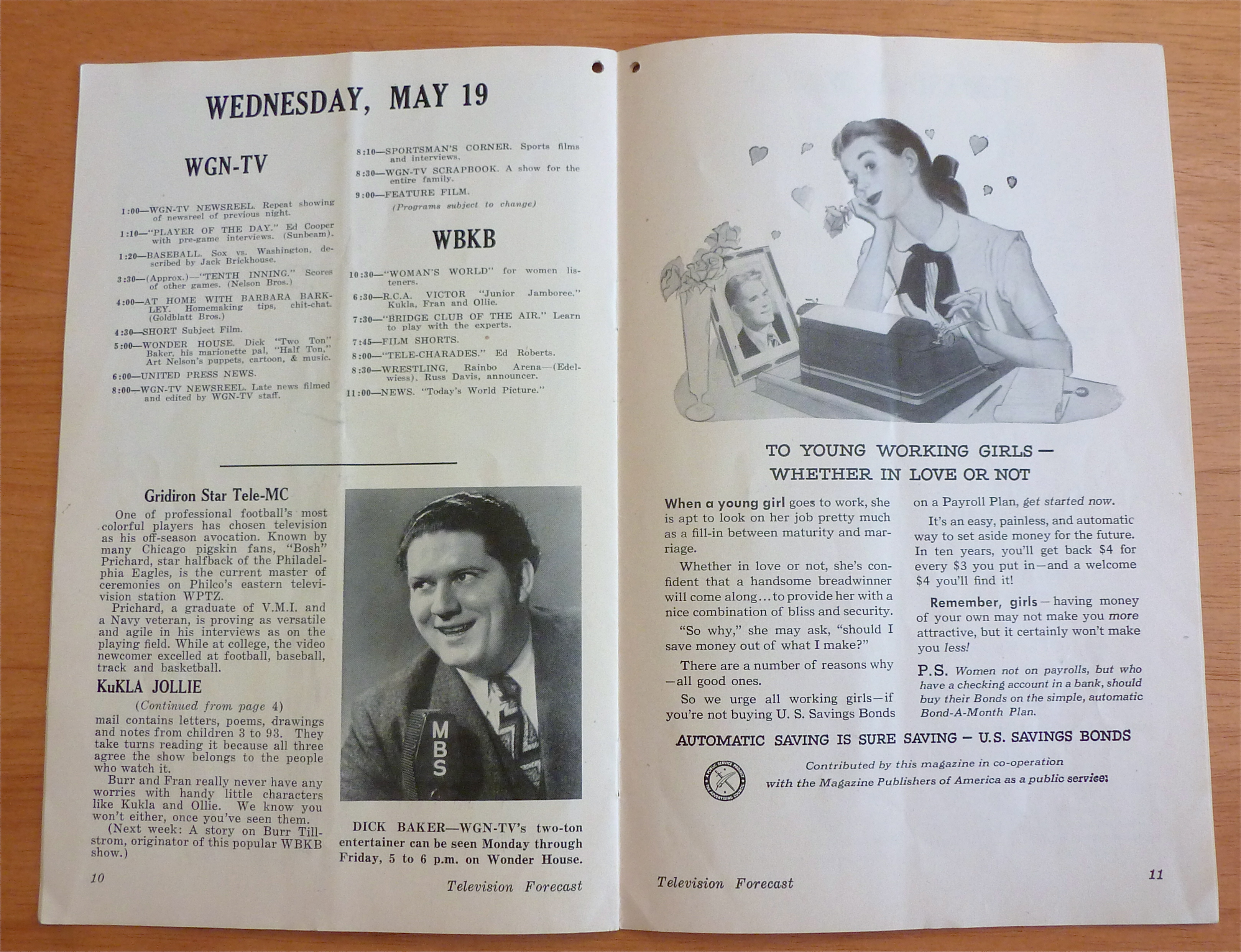 1948 Chicago Television Forecast Issue #2 Kukla & Ollie