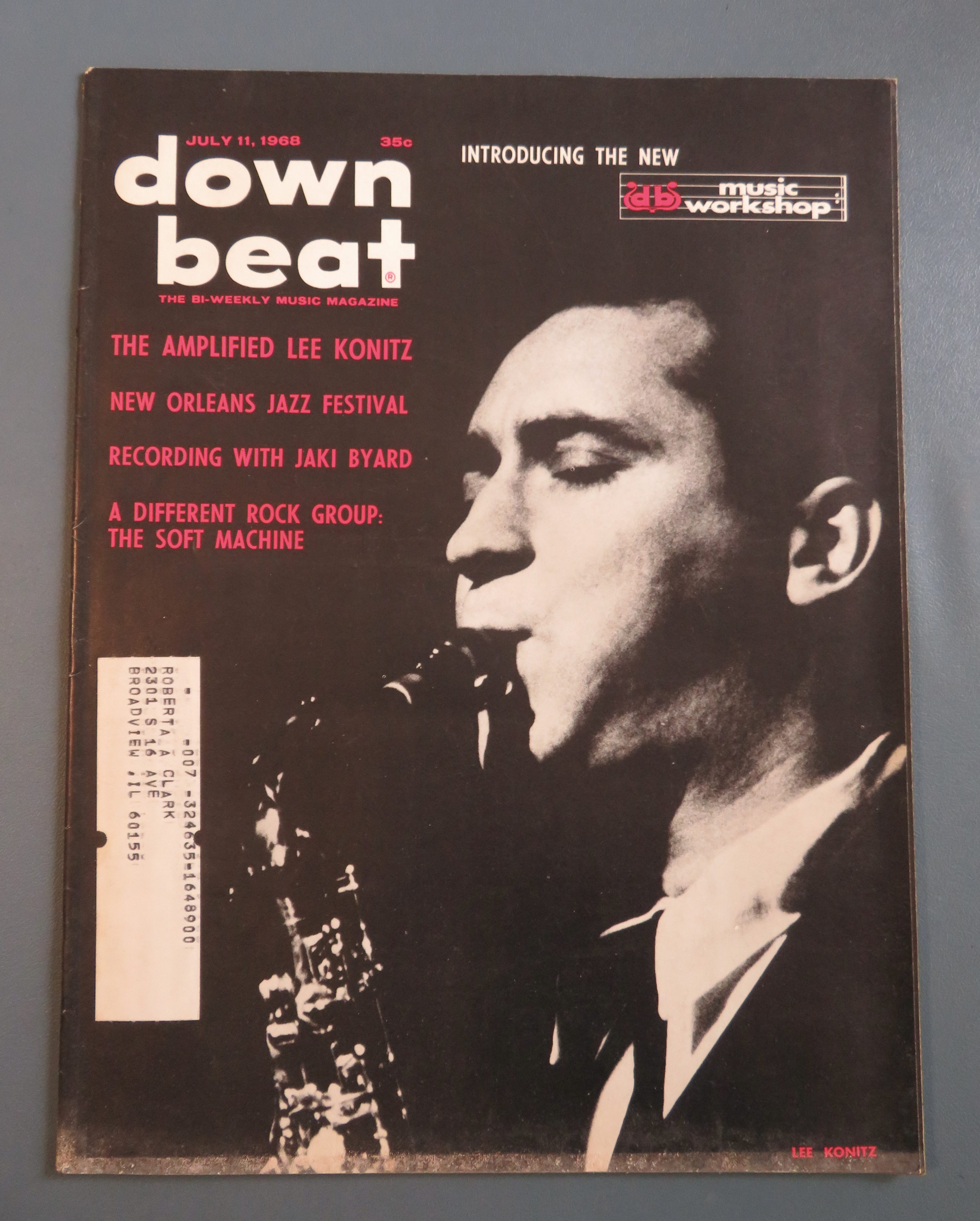 Downbeat Magazine July 11, 1968 Lee Konitz