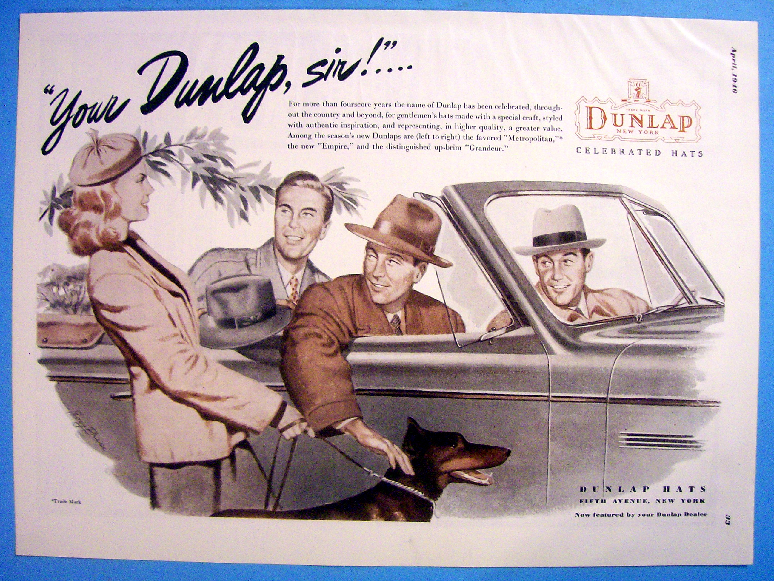 1946 Dunlap Hats with Men Talking To Women