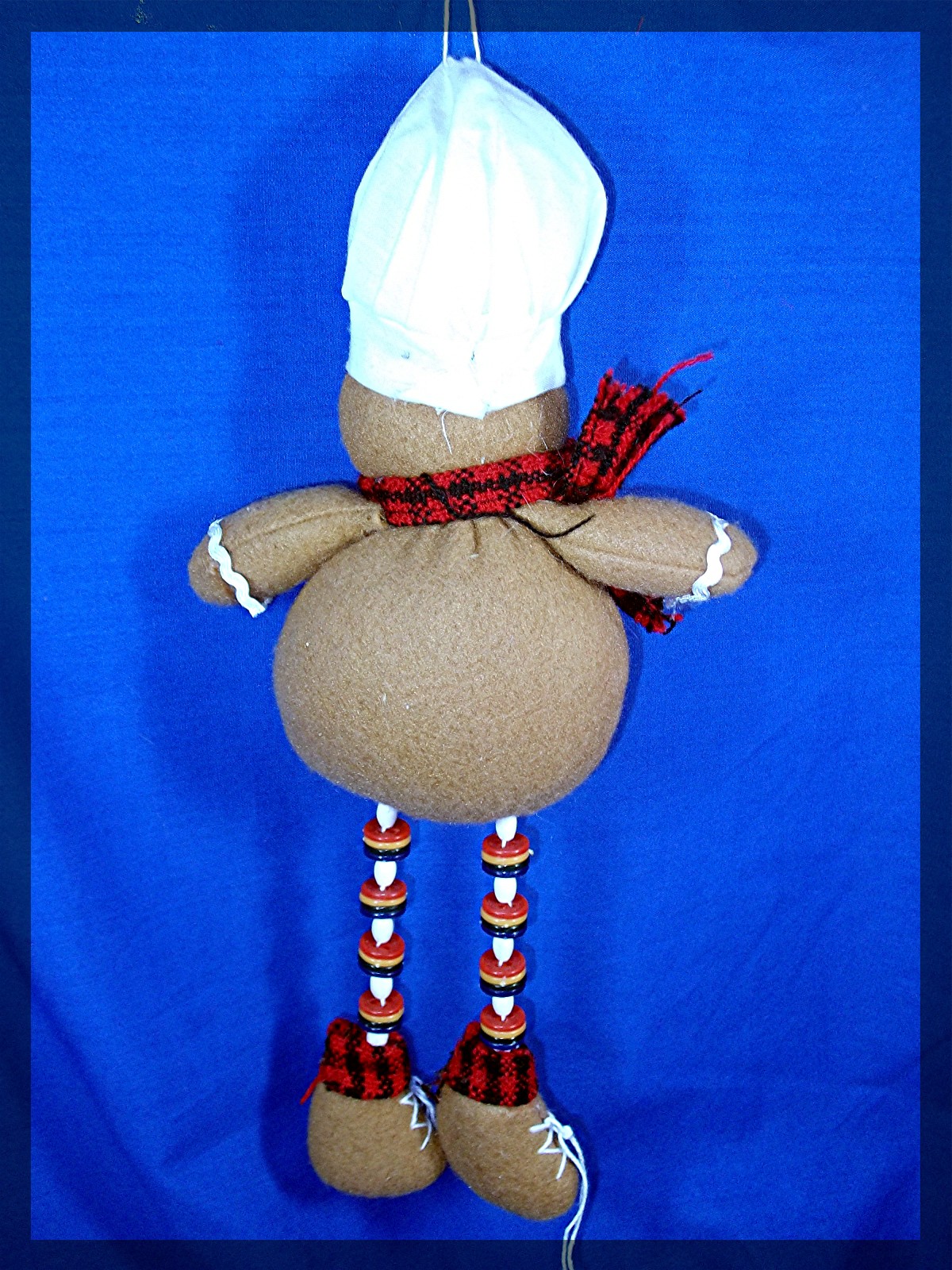 Christmas Gingerbread man  decoration, brown felt
