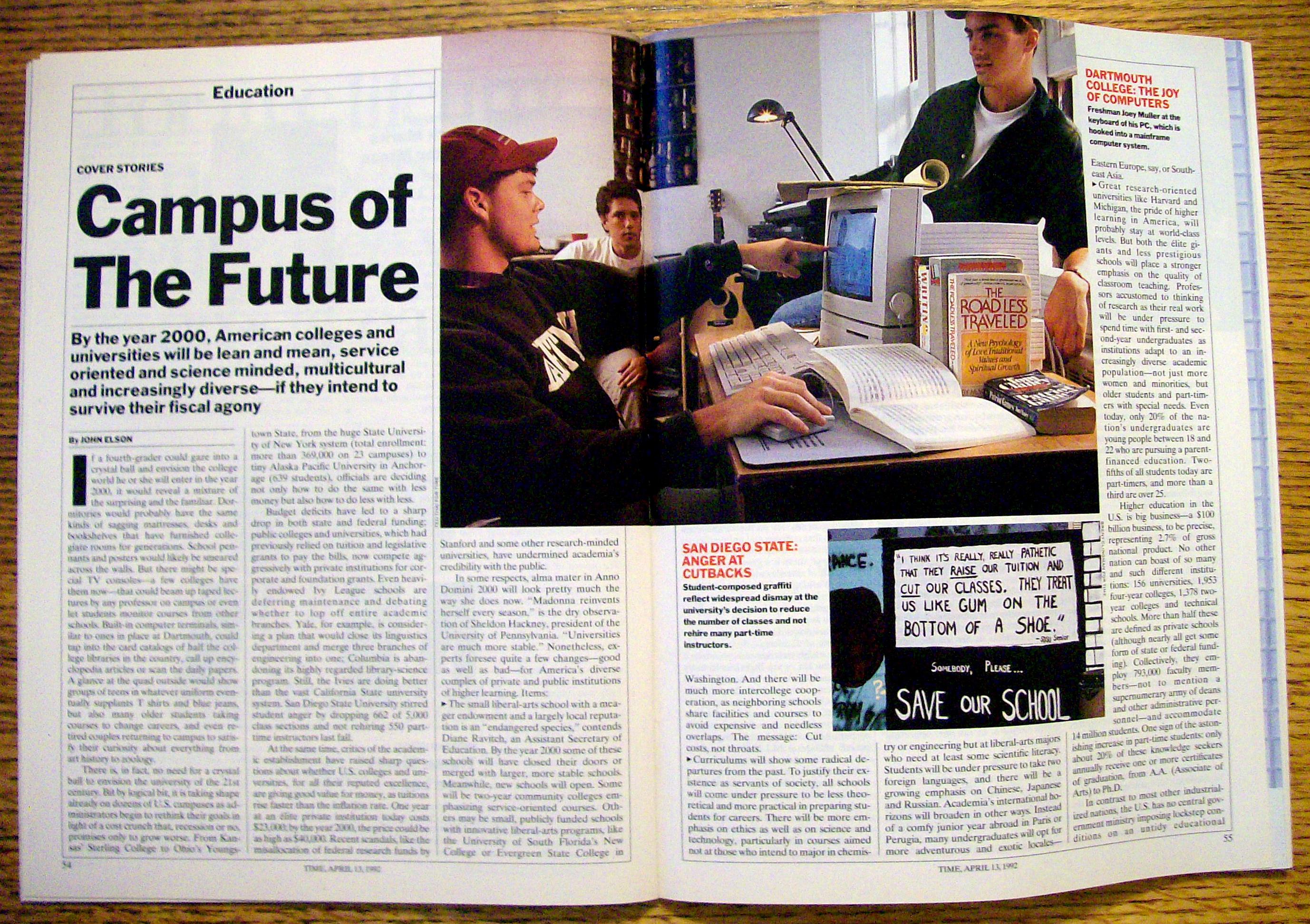 Time Magazine-April 13, 1992-The College Crunch