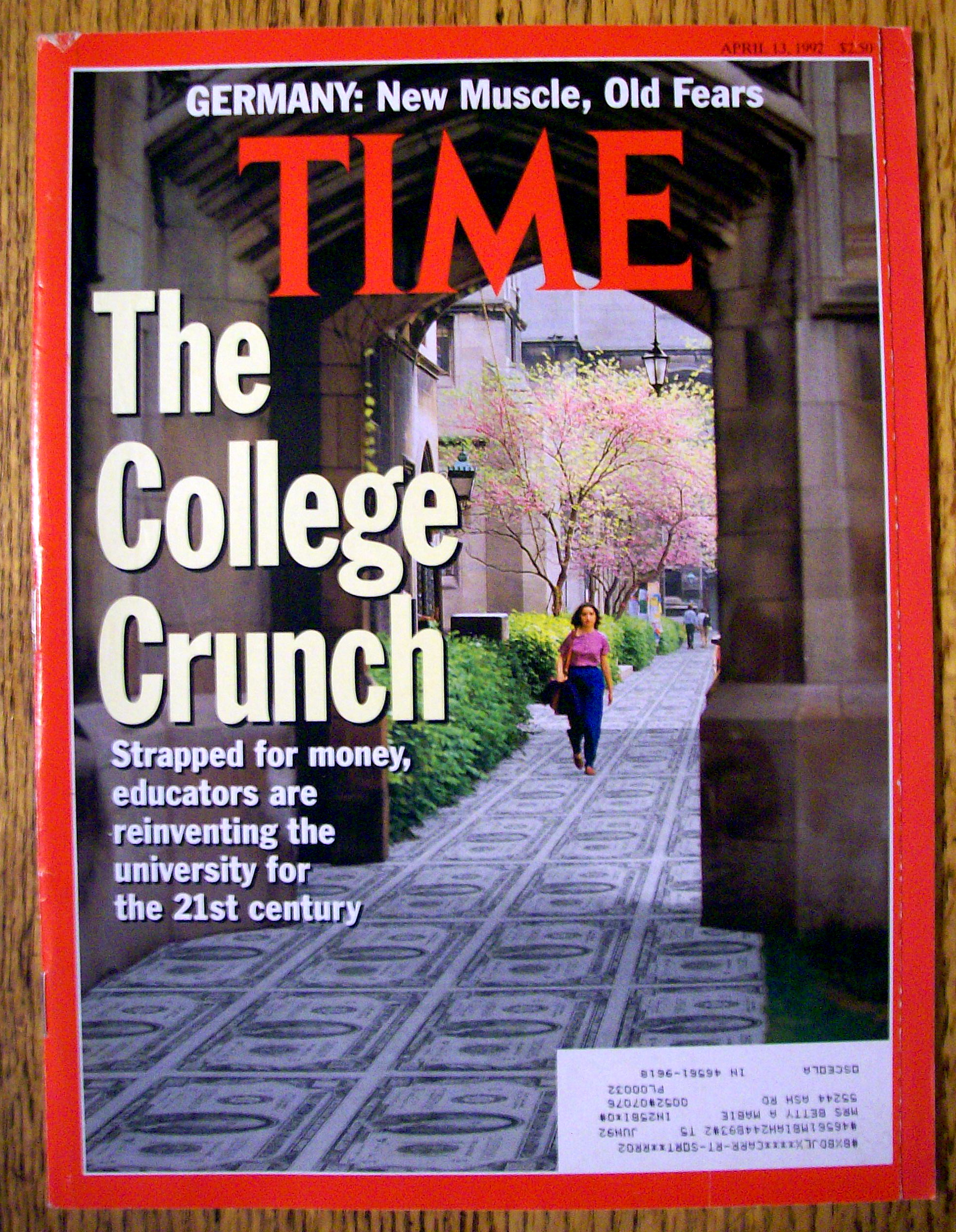 Time Magazine-April 13, 1992-The College Crunch