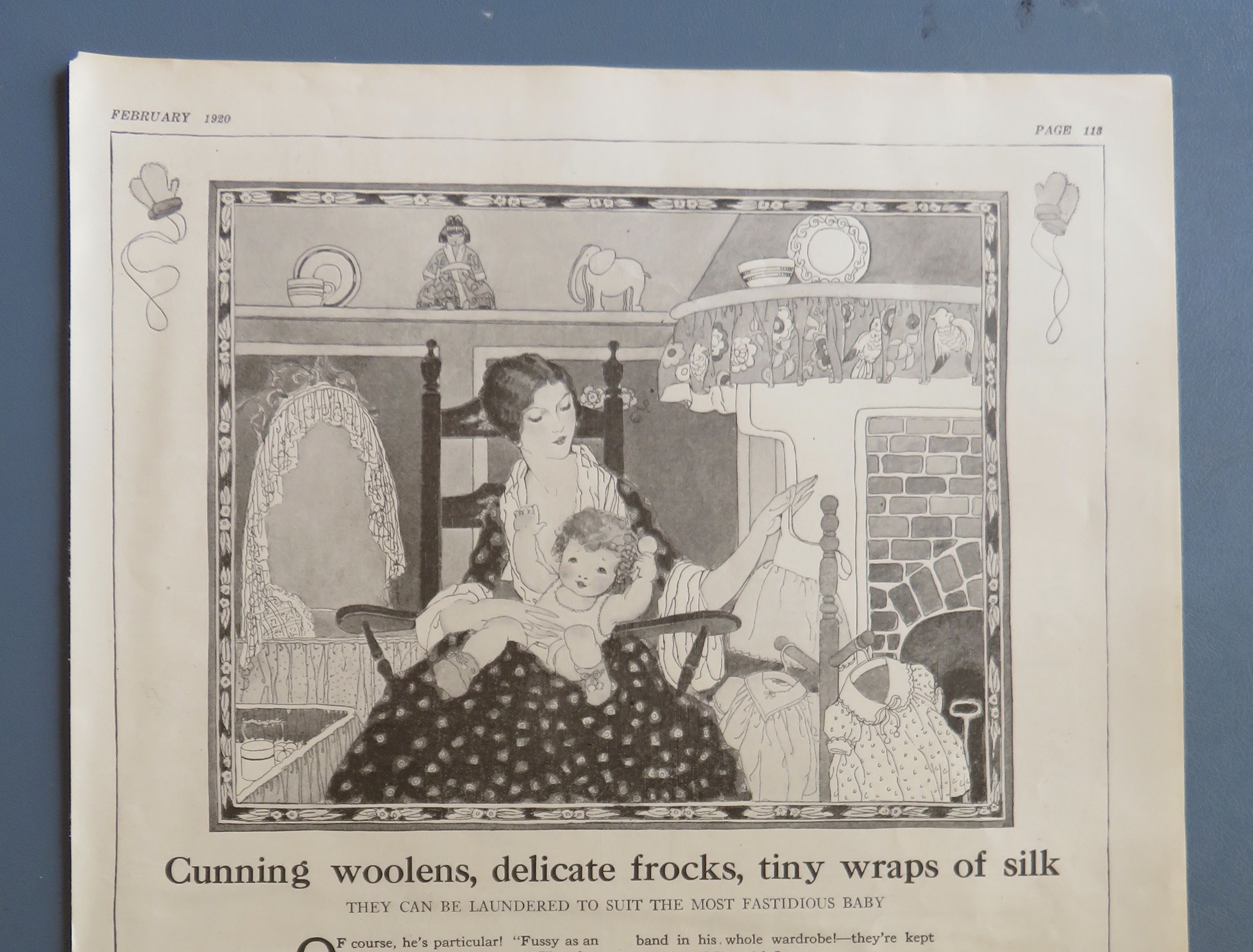 1920 Lux Soap with Mother Holding Baby