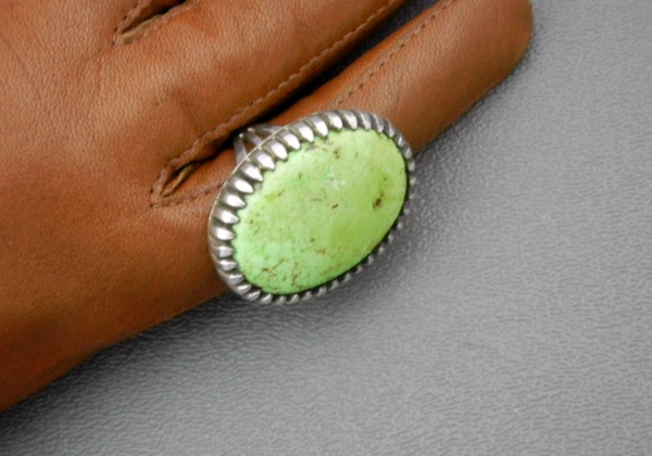 Navajo Gaspeite Sterling Silver By A J Platero Ring