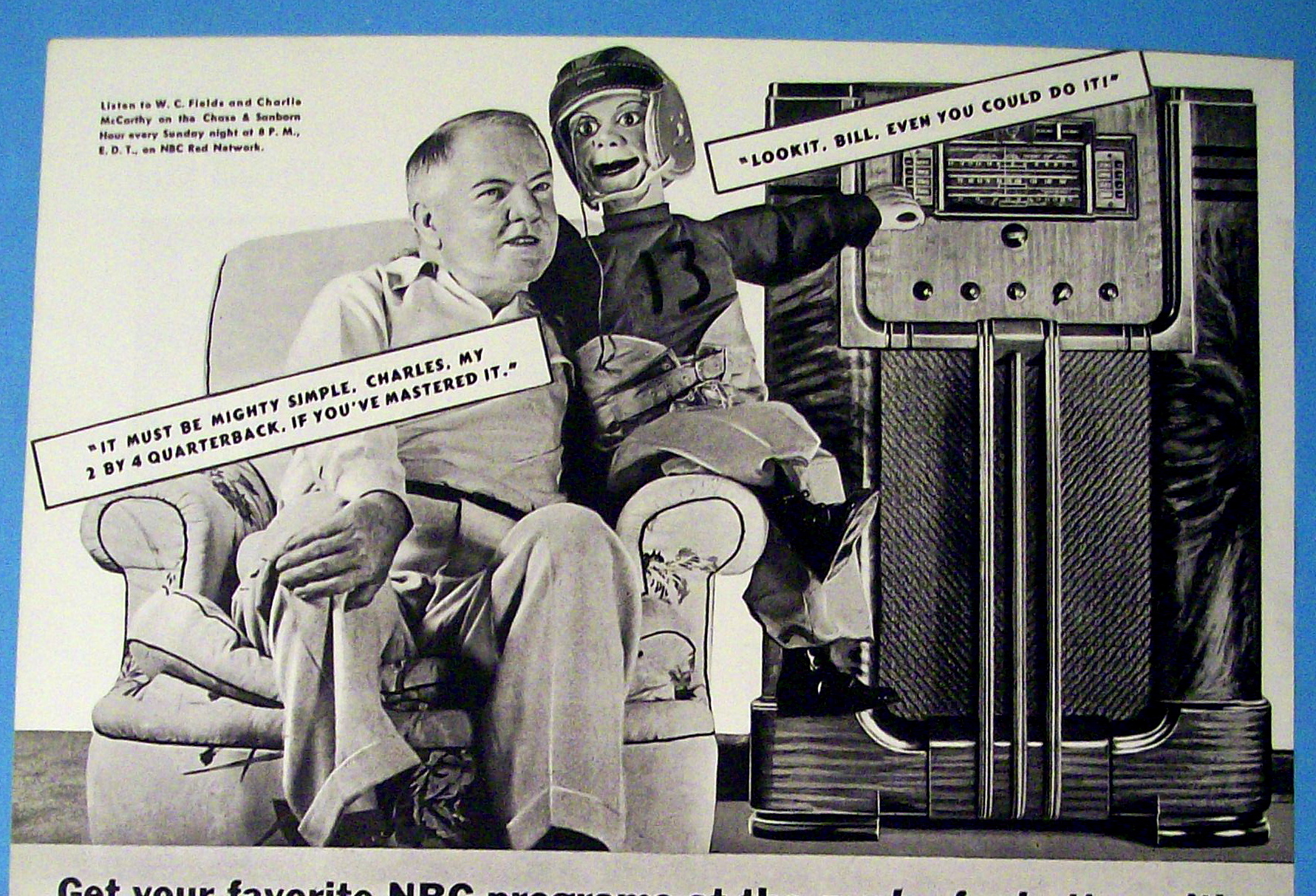 Vintage Ad: 1937 RCA Victor w/W. Fields & C. McCarthy