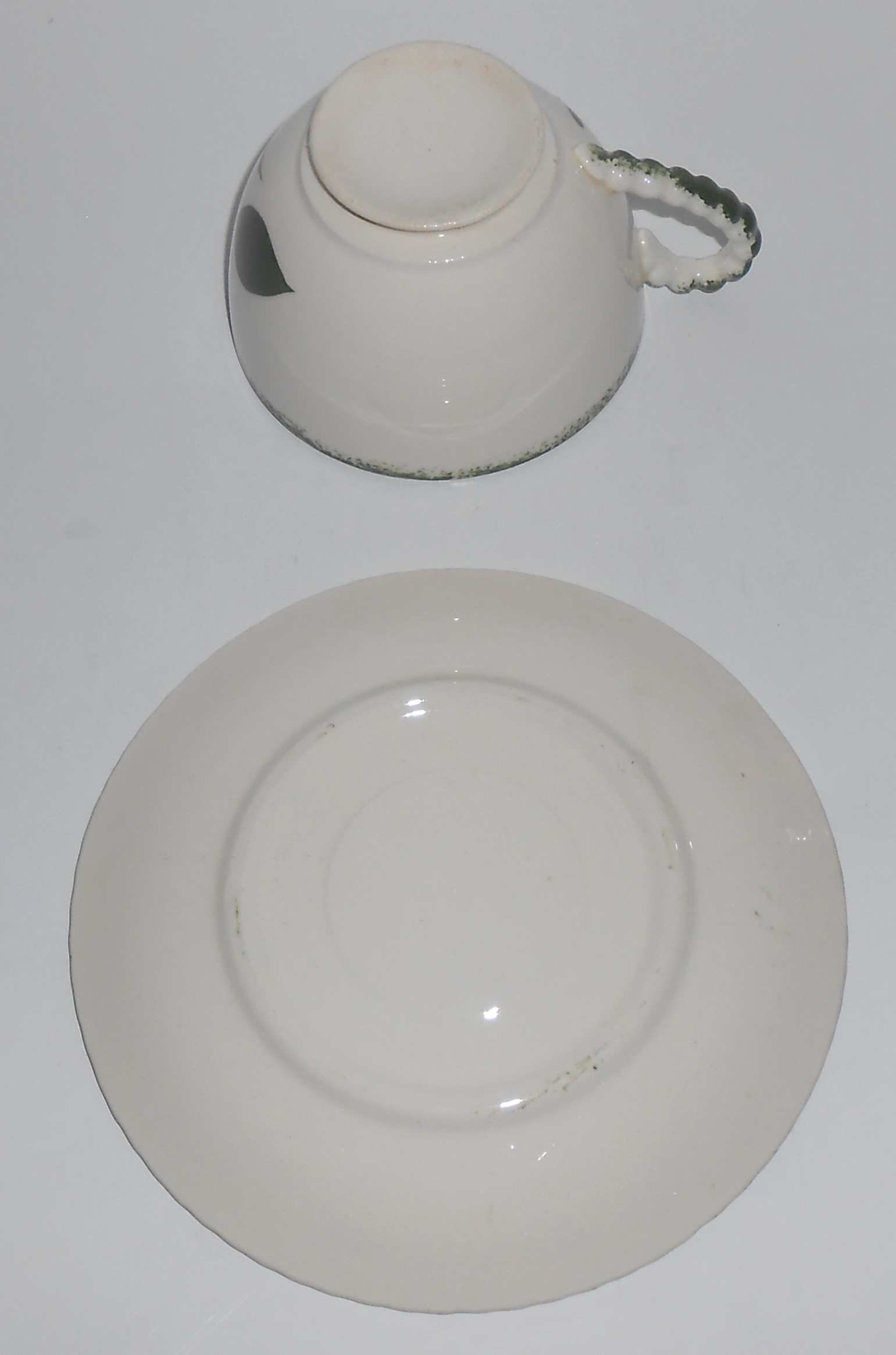 Blue Ridge Southern Potteries Quaker Apple Cup & Saucer
