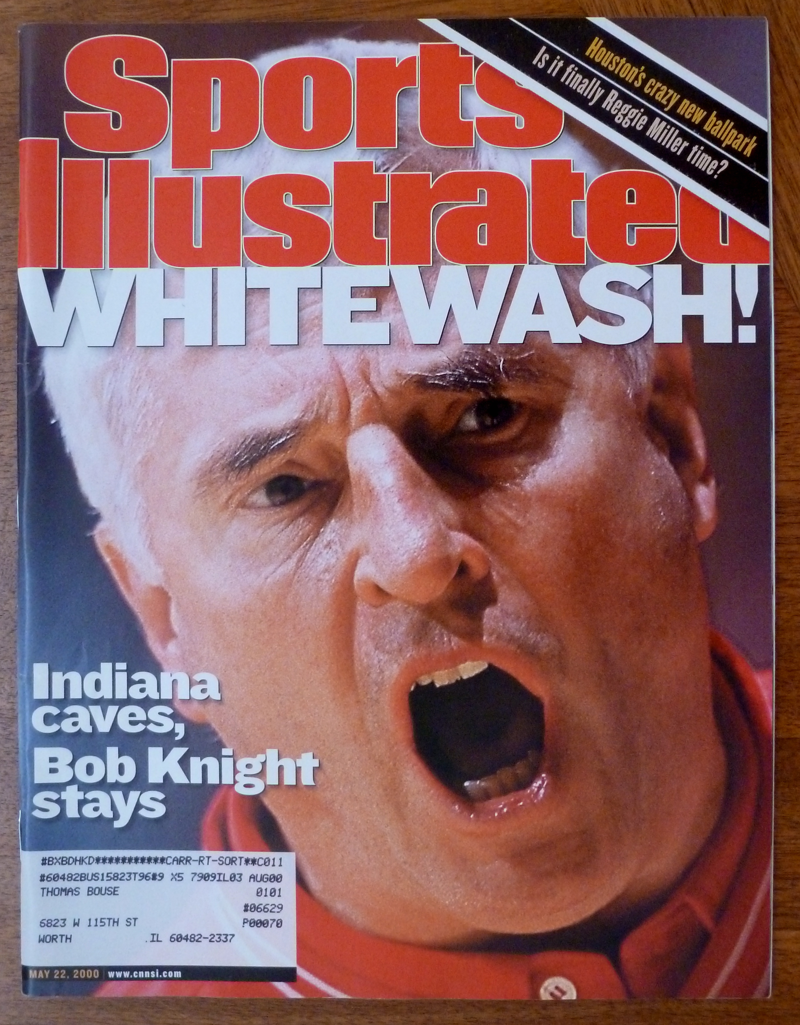 Sports Illustrated Magazine-May 22, 2000-Bob Knight