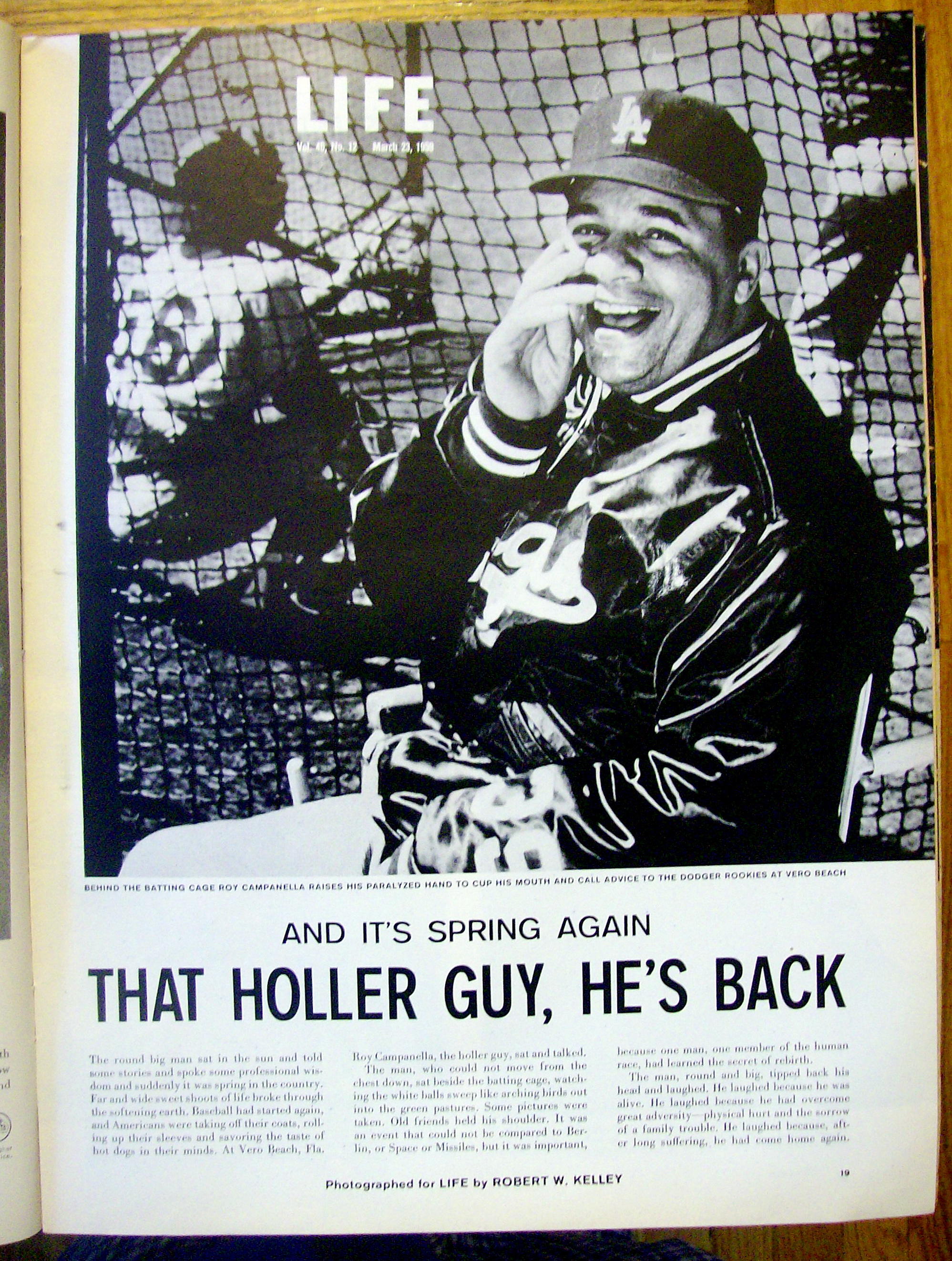 Life Magazine March 23, 1959 Roy Campanella