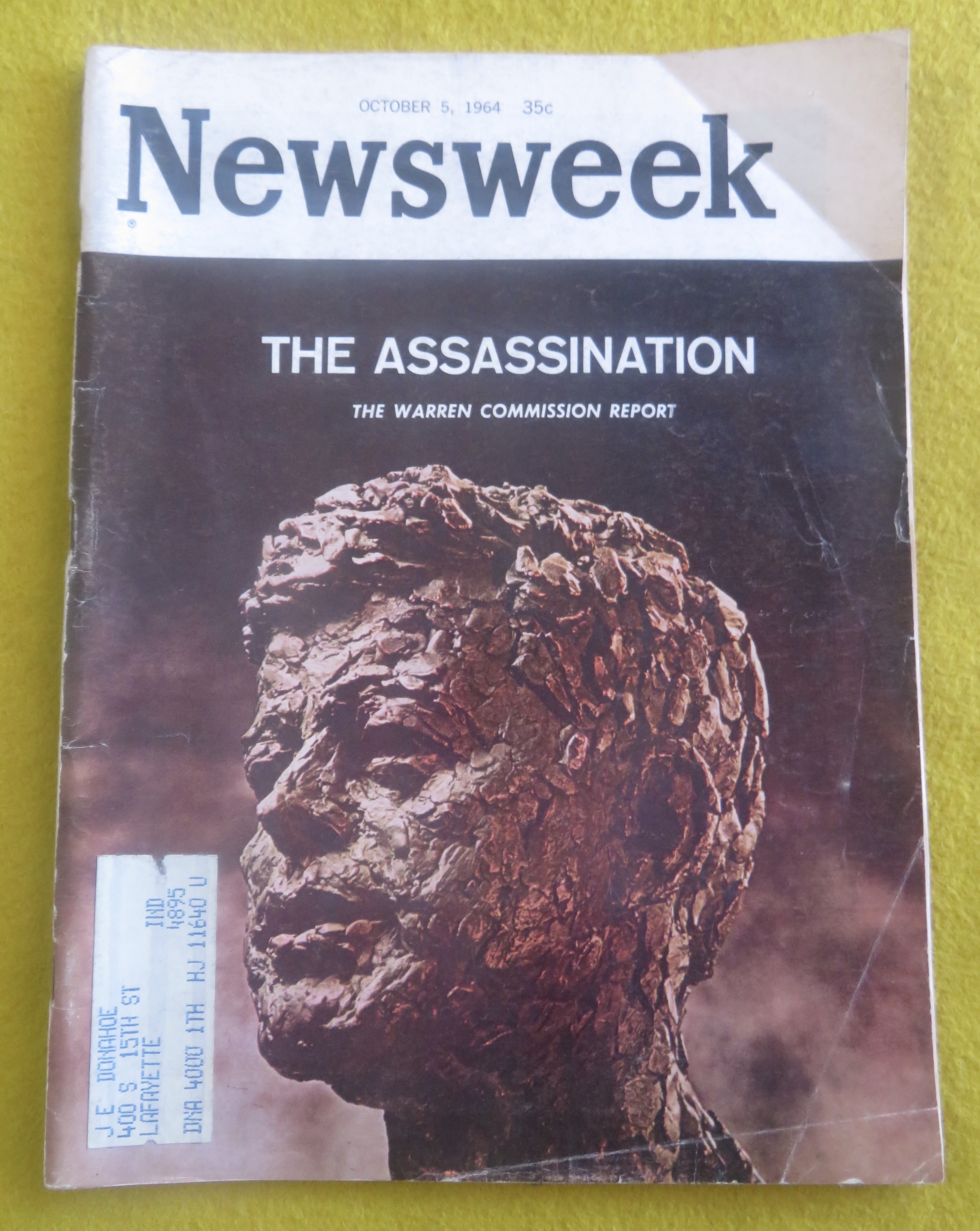 Newsweek Magazine October 5, 1964 The Assassination