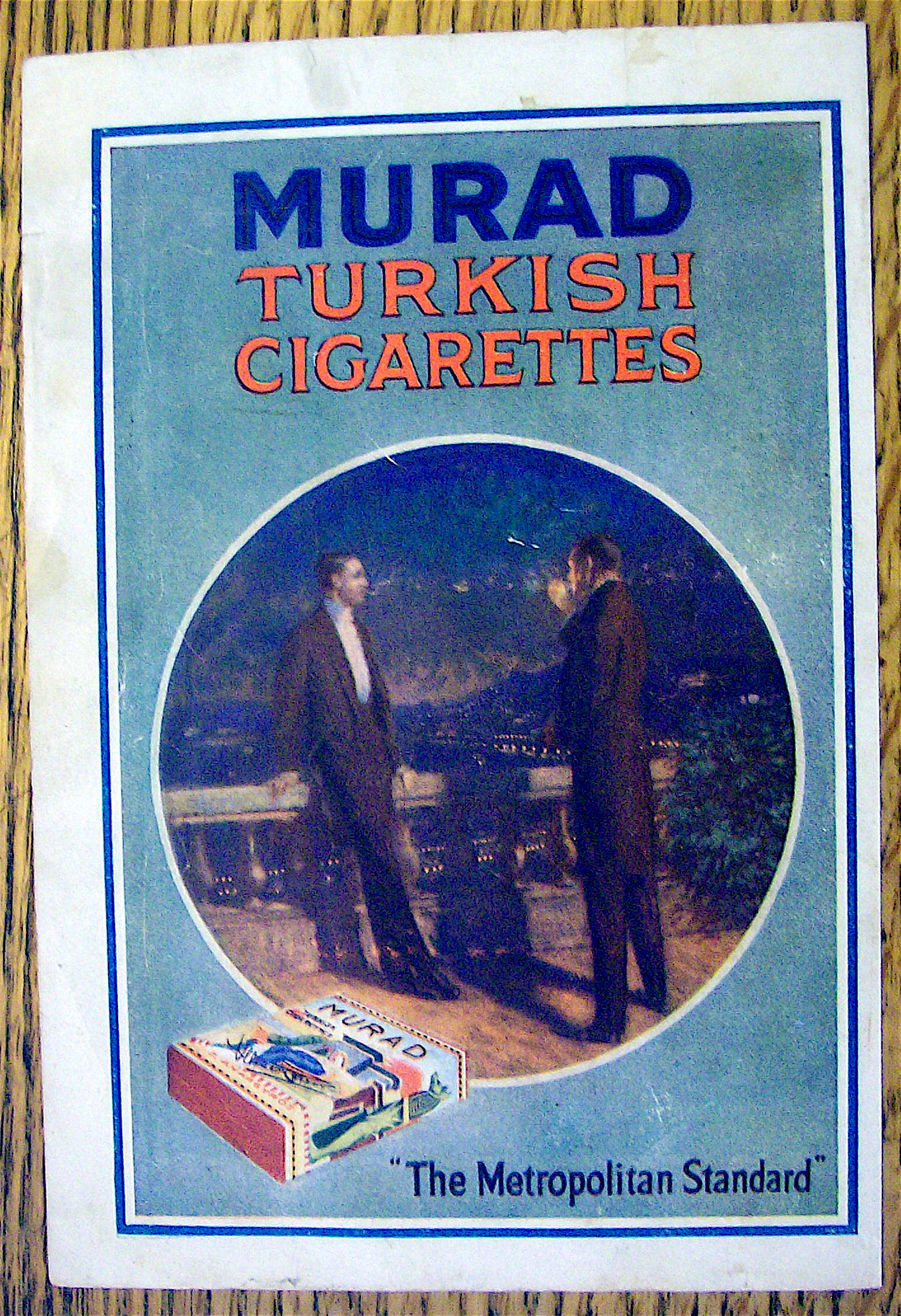 1913 Murad Turkish Cigarettes with Two Men