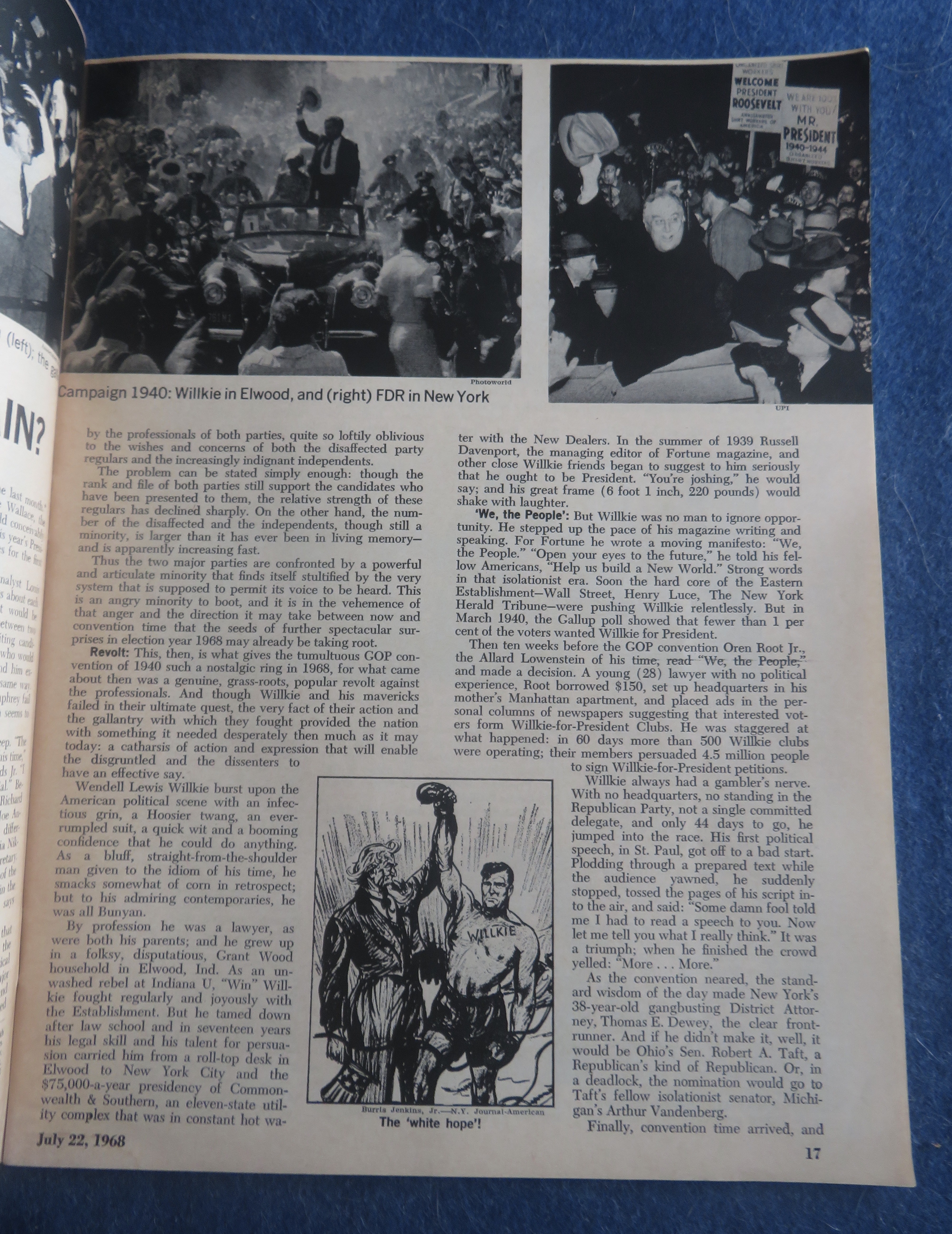Newsweek Magazine July 22, 1968 Can It Happen Again?
