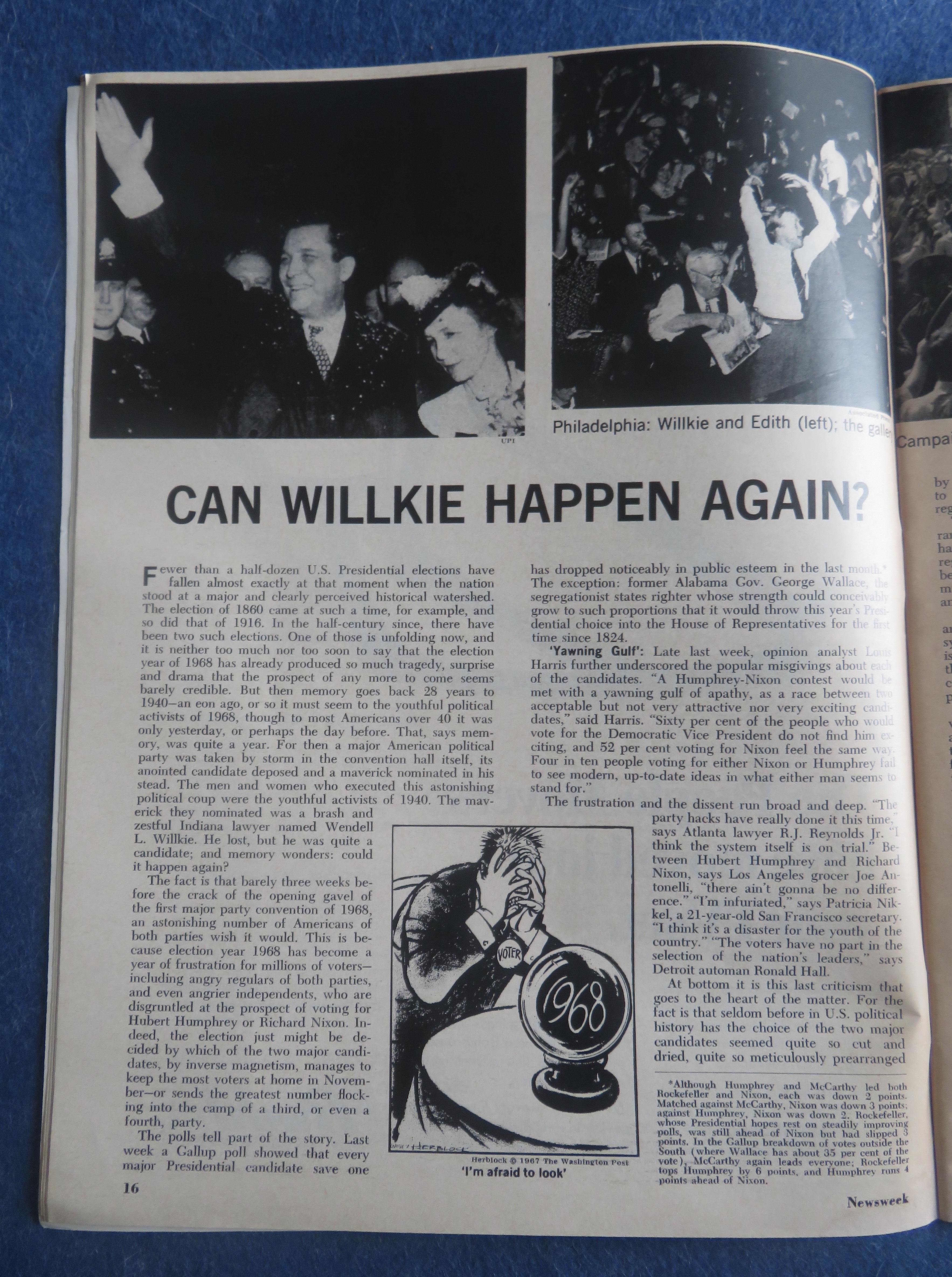 Newsweek Magazine July 22, 1968 Can It Happen Again?