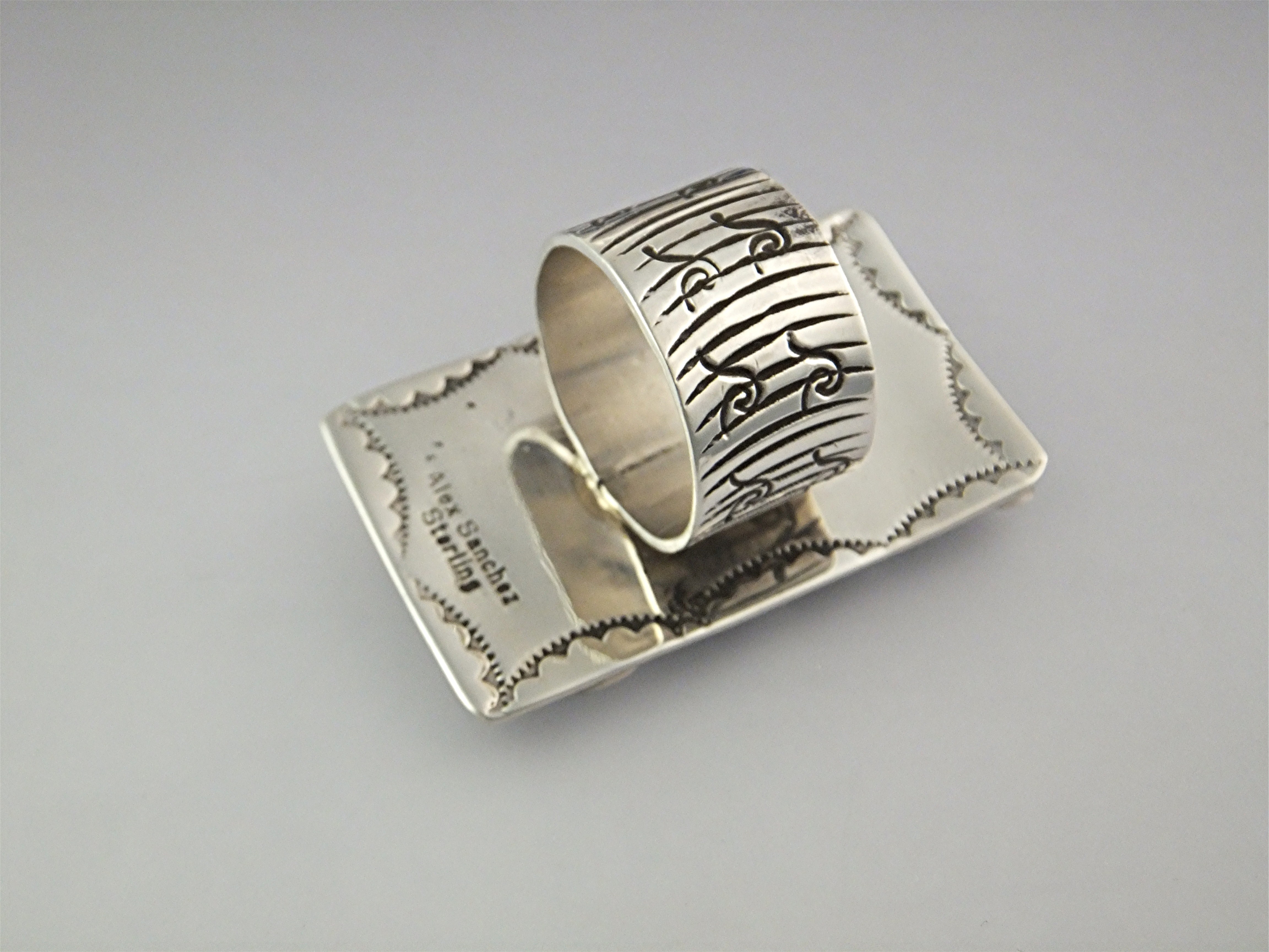 Ring Sterling Silver Coral ALEX SANCHEZ