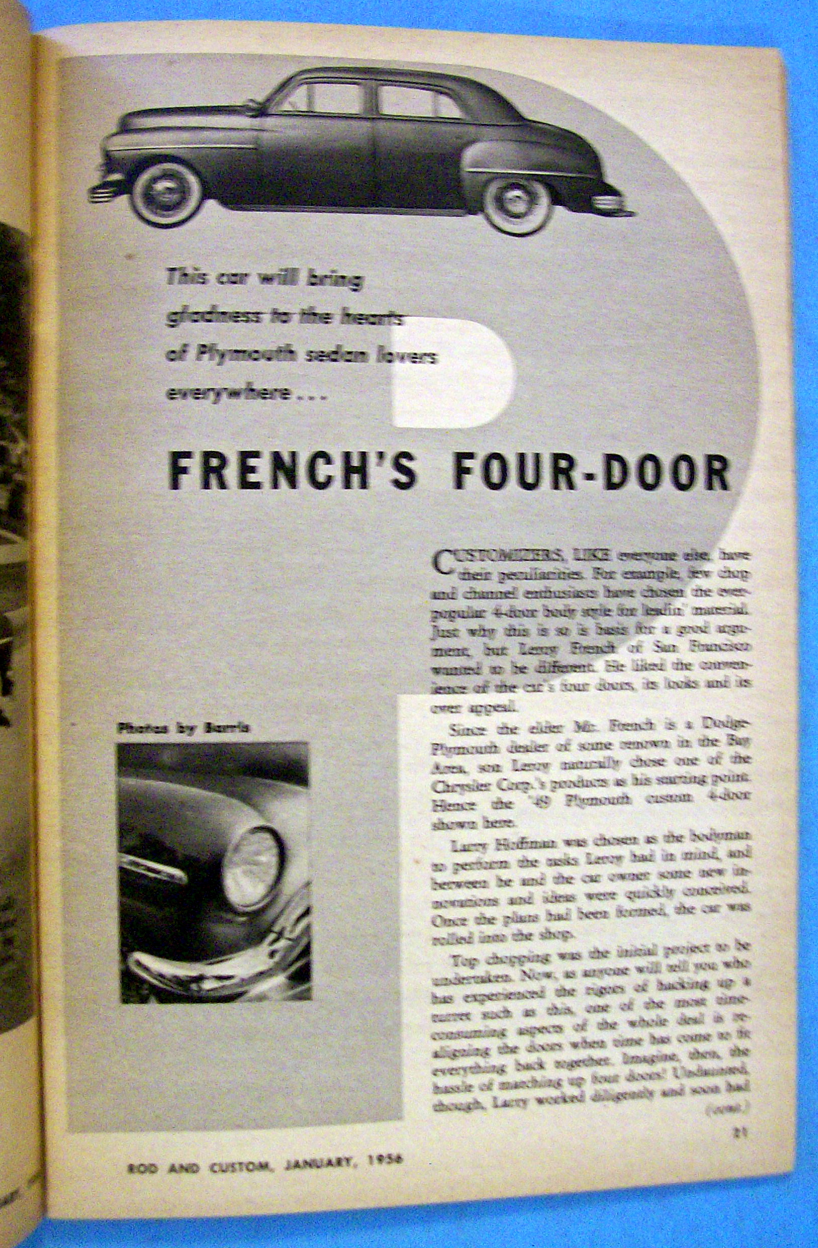 Rod & Custom January 1956 More Fire For The Firedome
