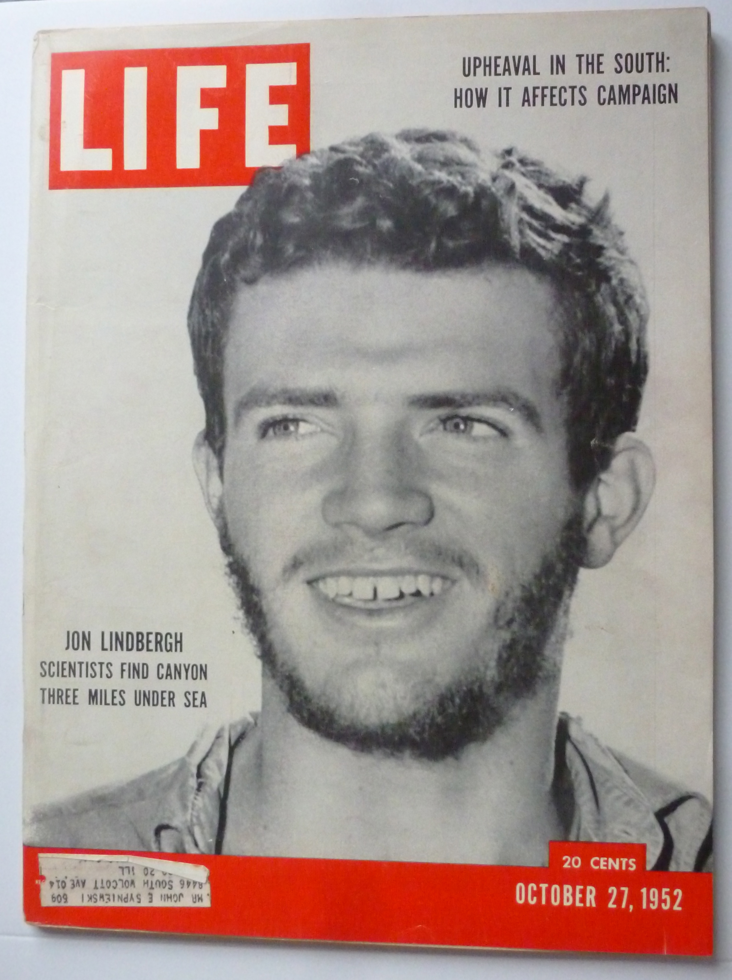 Life Magazine October 27, 1952 Jon Lindbergh