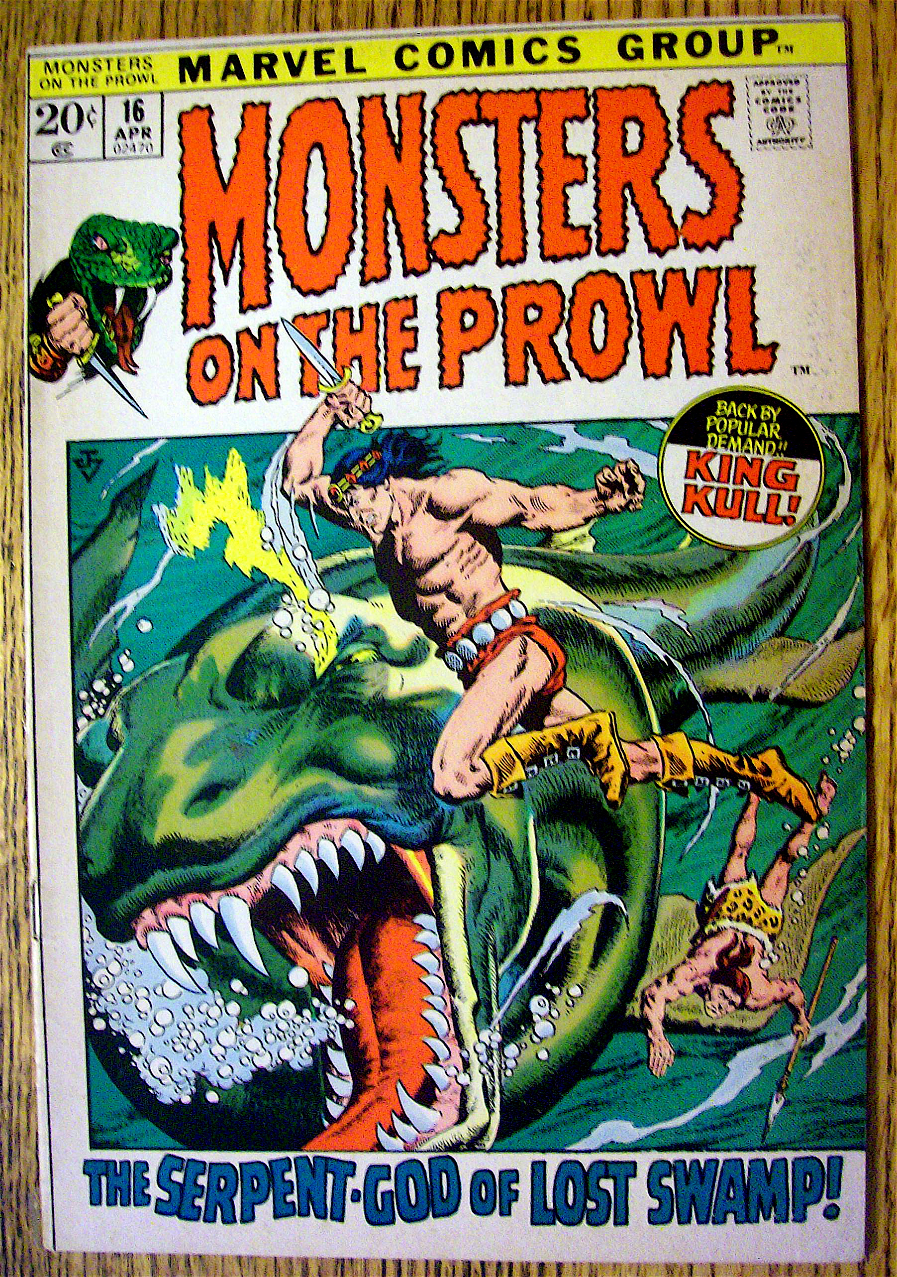 Monsters On The Prowl #16 April 1972 Forbidden Swamp